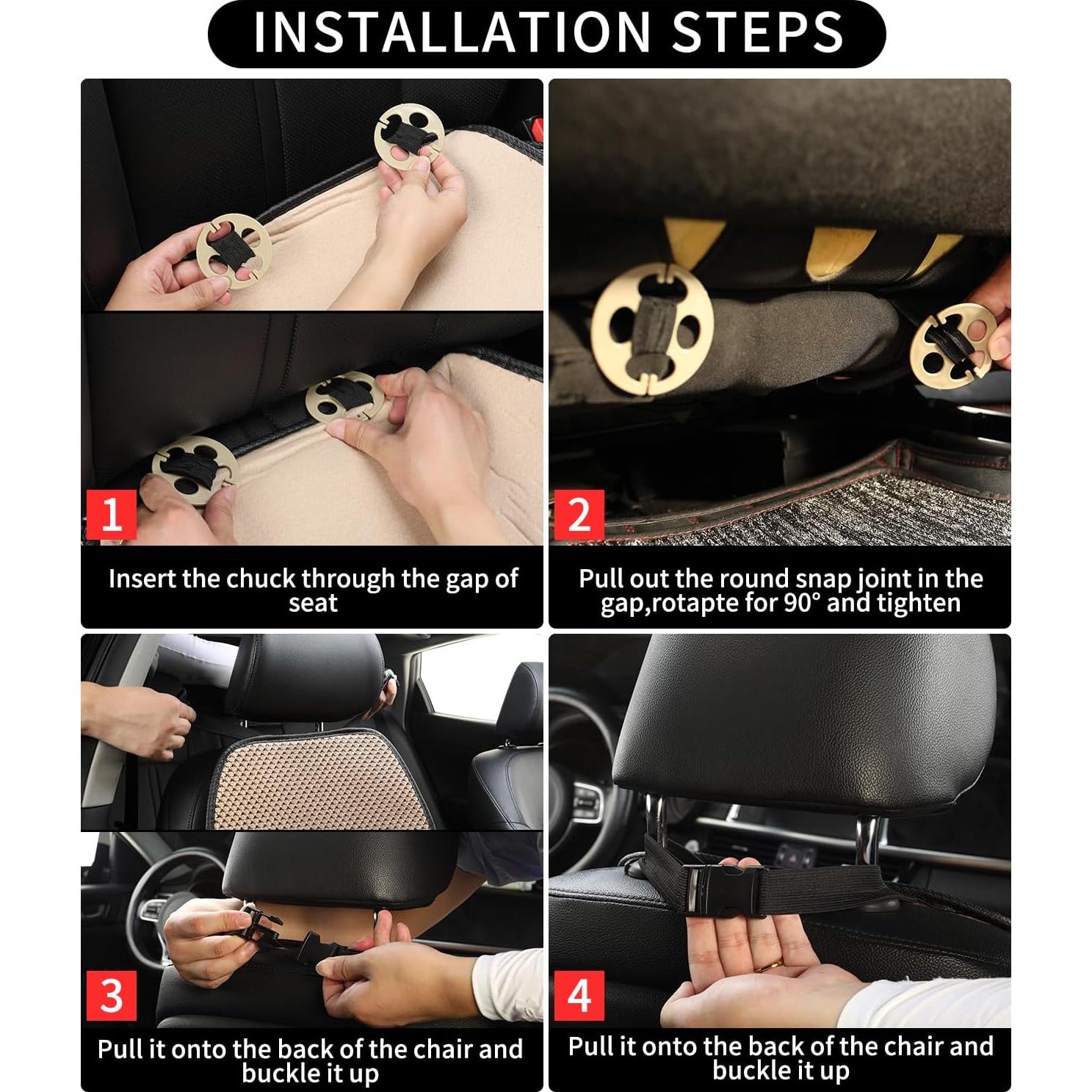 Cubierta de Asiento de Auto Newer Beige Universal 1PCS