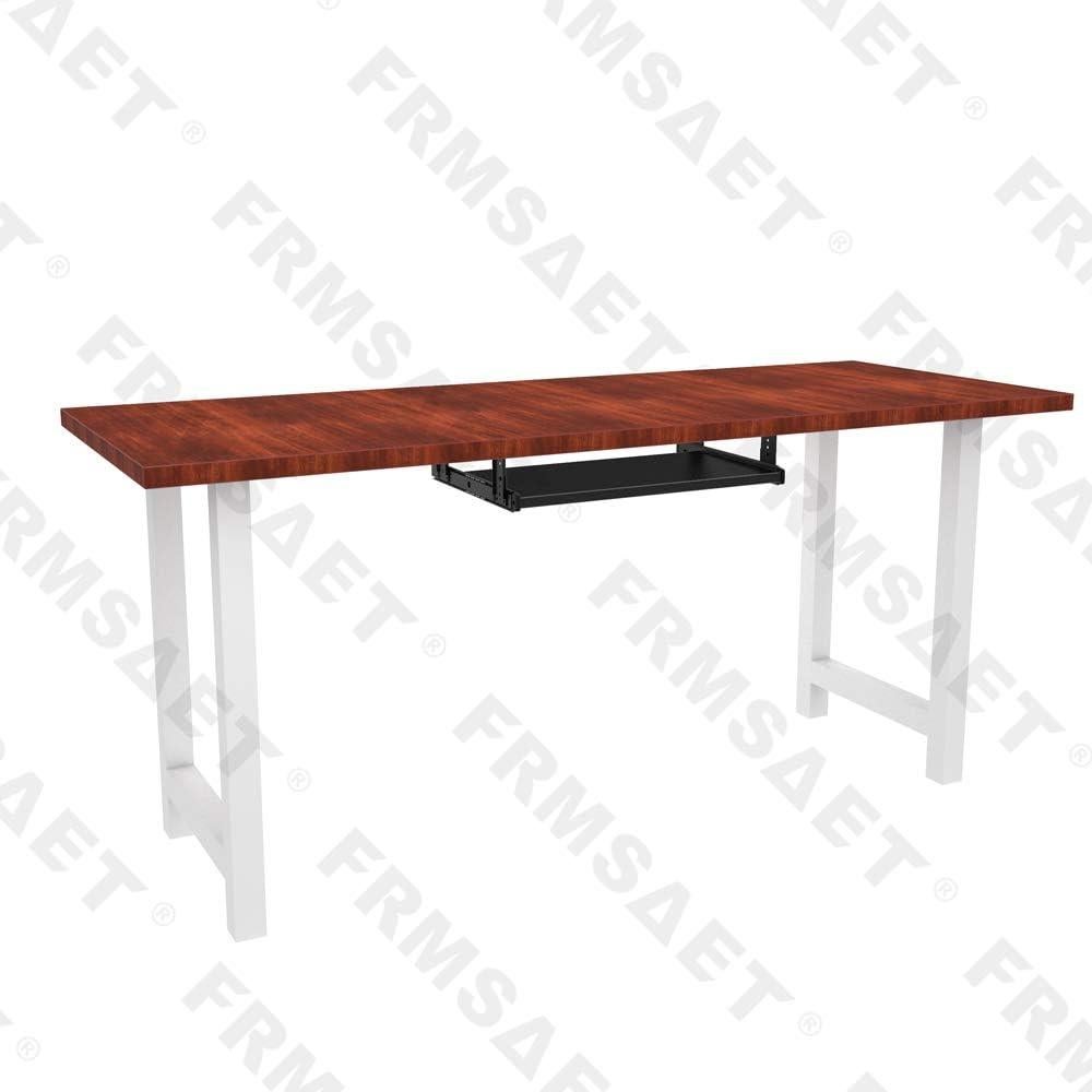 Bandeja para Teclado FRMSAET Ajustable 50.8x26 cm Negro