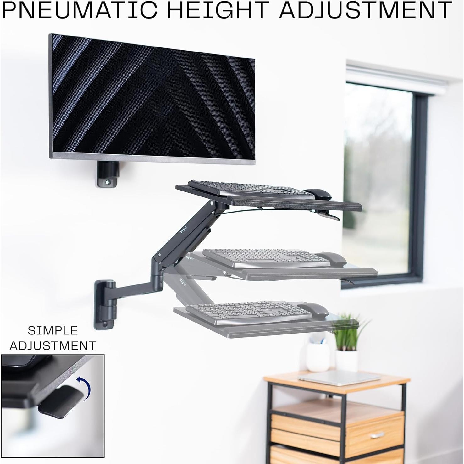 Soporte de Teclado y Ratón VIVO MOUNT-KB35C Ajustable 96cm