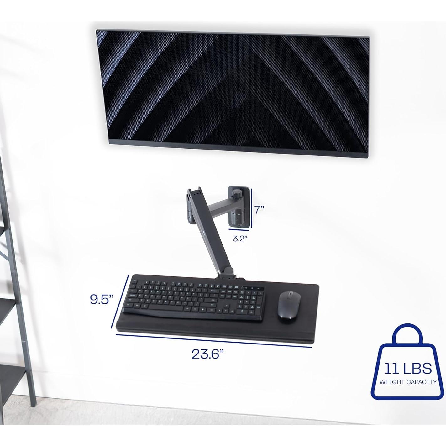 Soporte de Teclado y Ratón VIVO MOUNT-KB35C Ajustable 96cm