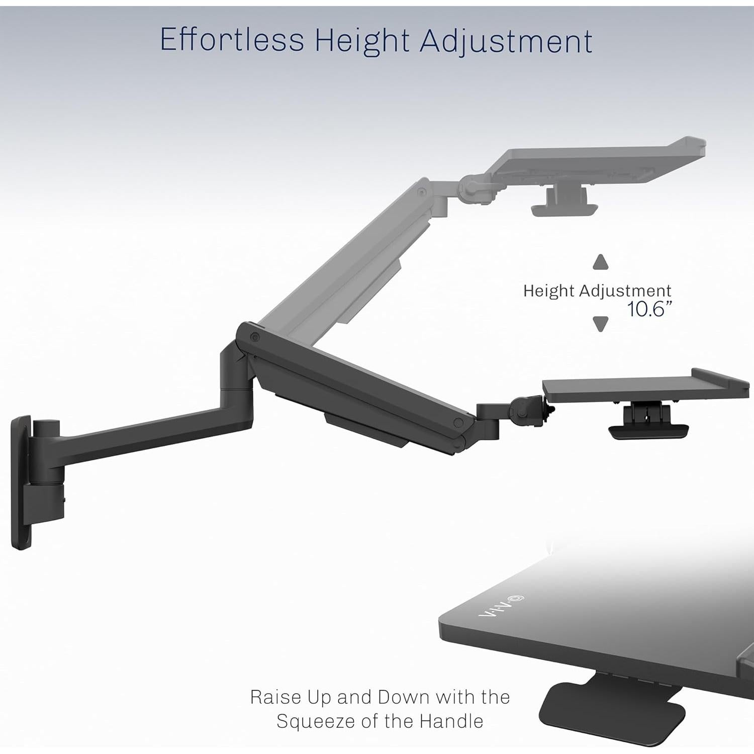 Soporte de Teclado y Ratón VIVO MOUNT-KB35C Ajustable 96cm