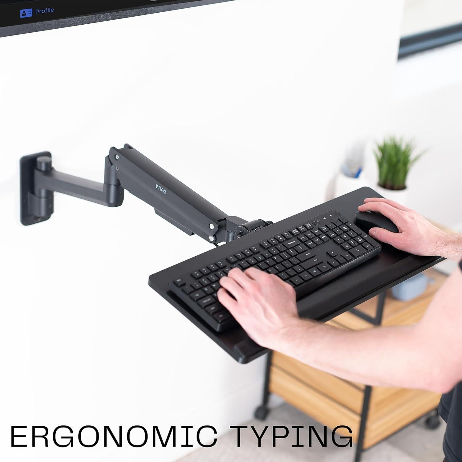 Soporte de Teclado y Ratón VIVO MOUNT-KB35C Ajustable 96cm