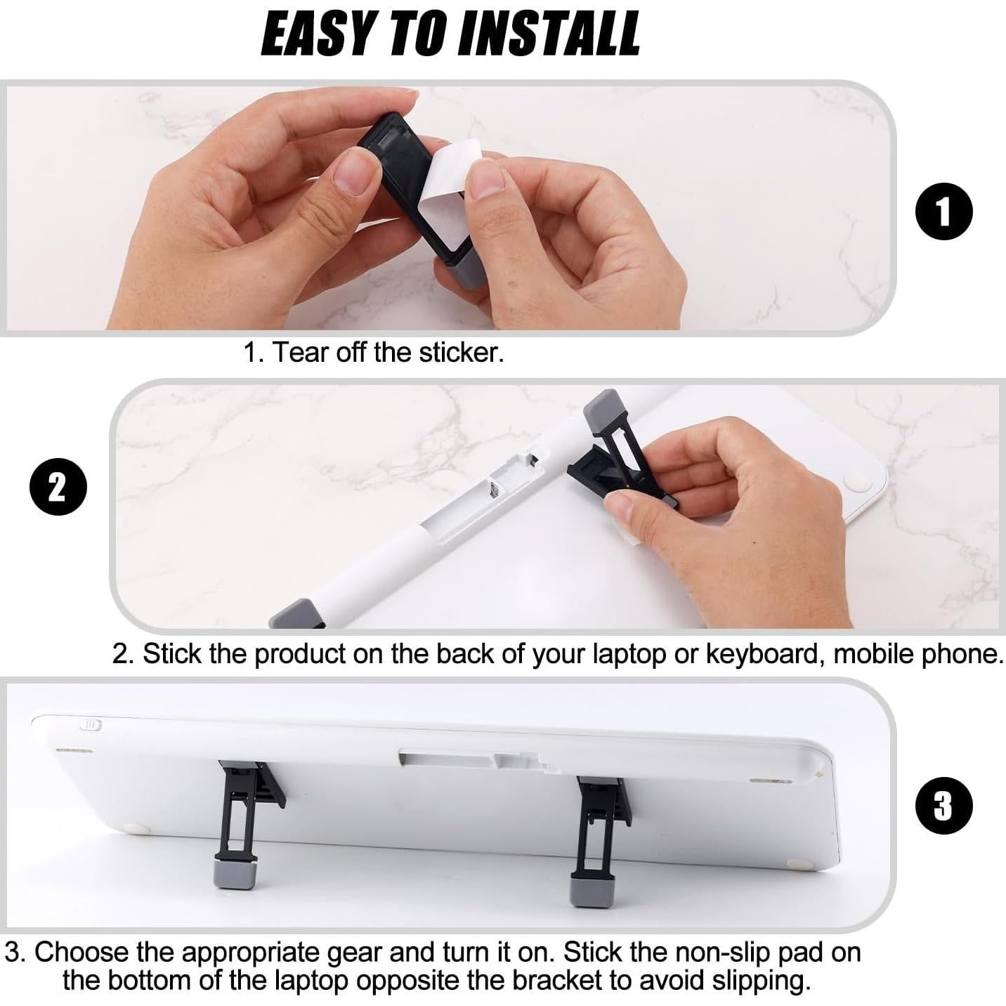 Soporte Plegable para Teclado Gosknor - Ergonomía Ajustable Negro