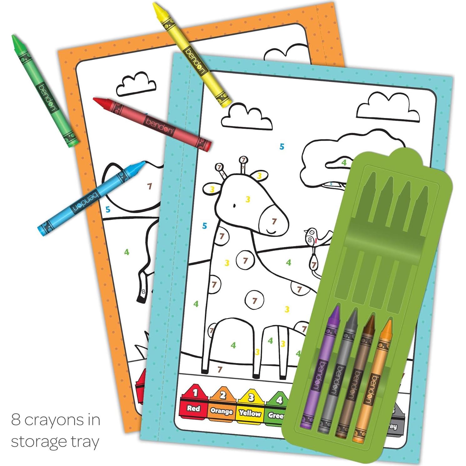 Libro de Colorear Bendon 32 Páginas con 8 Crayones