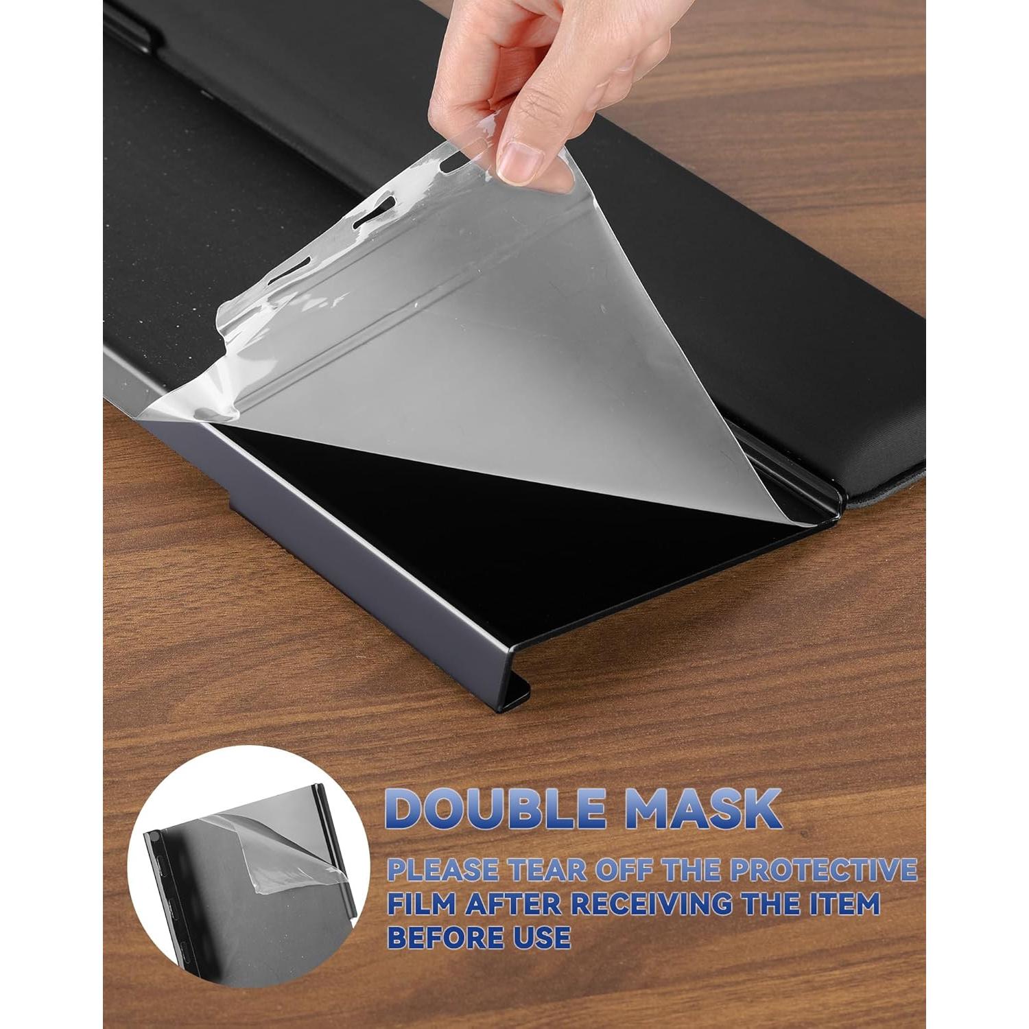 Soporte para Teclado Laborio Ajustable con Reposamuñecas Negro