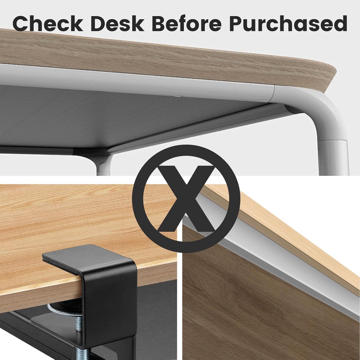 Bandeja de Teclado Bajo Escritorio DQCGLY 24" x 12" Negro