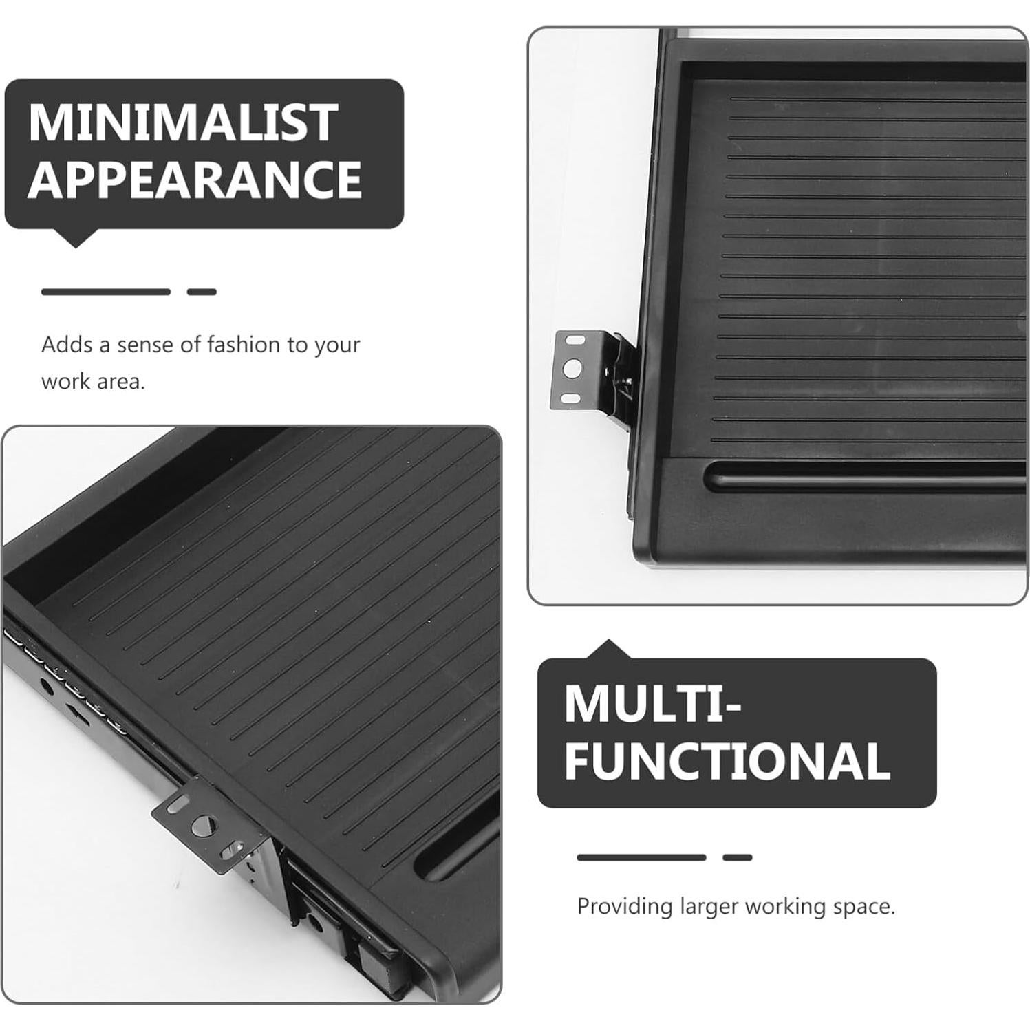 Bandeja Deslizante para Teclado Jojofuny 51.5x27cm Negra