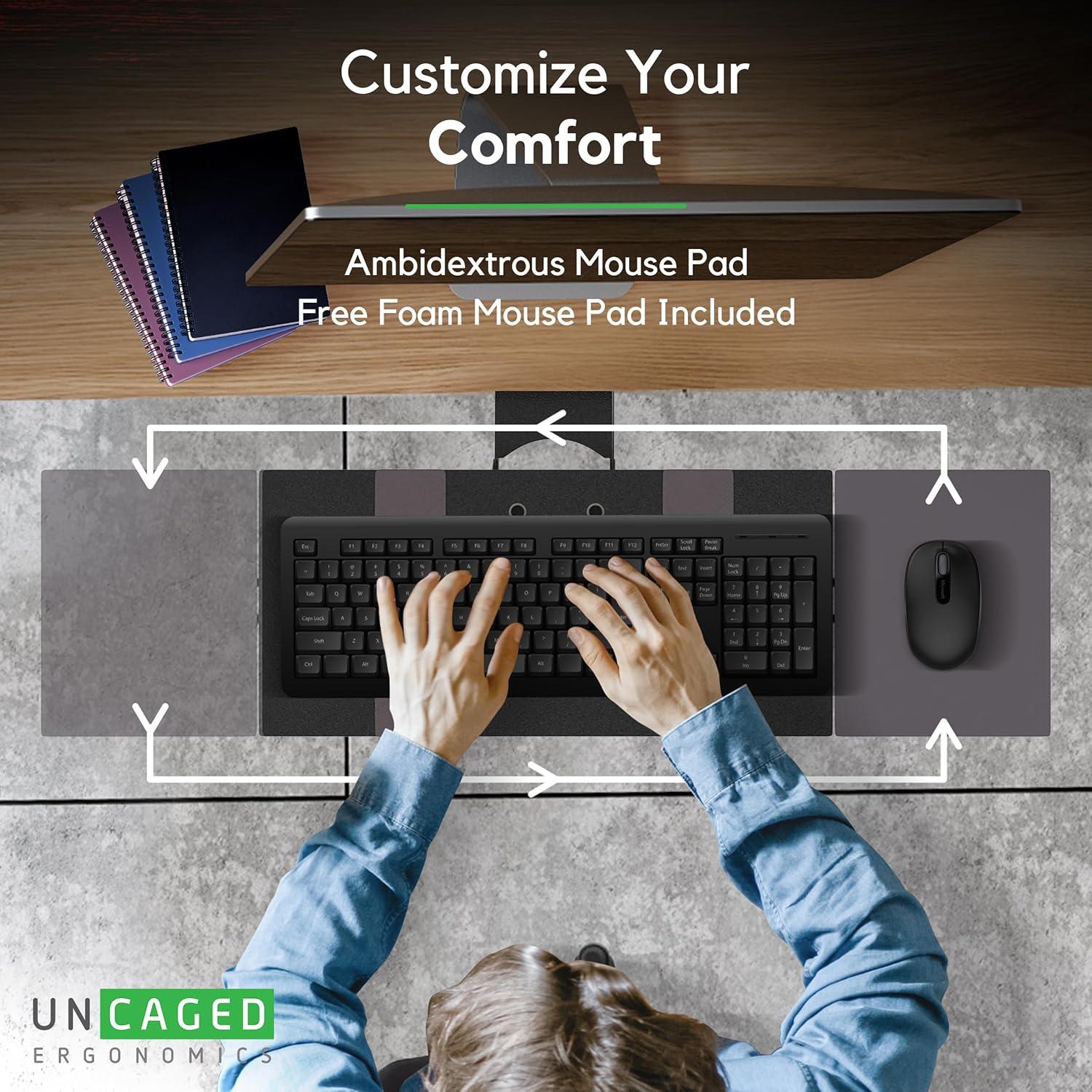 Bandeja Ergonómica para Teclado Uncaged KT1 Ajustable