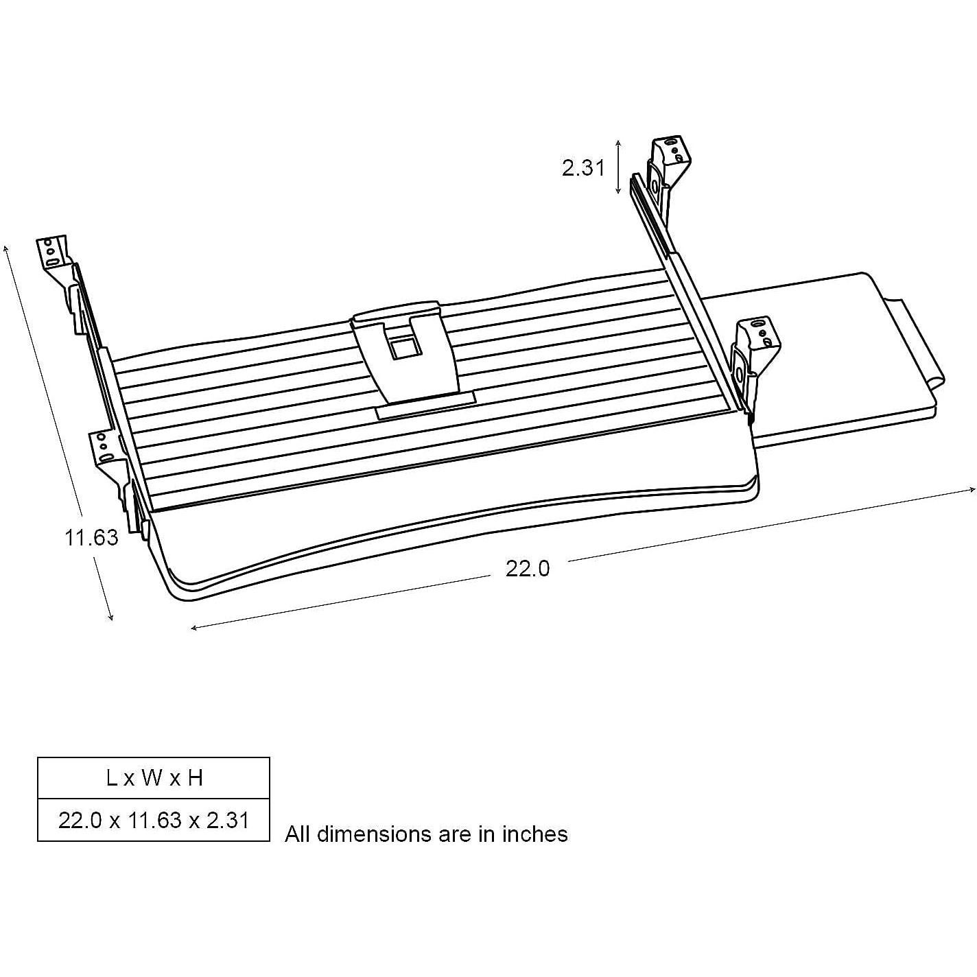 Bandeja de Teclado Ergonómica Fellowes 9140303 51.1x19.7cm