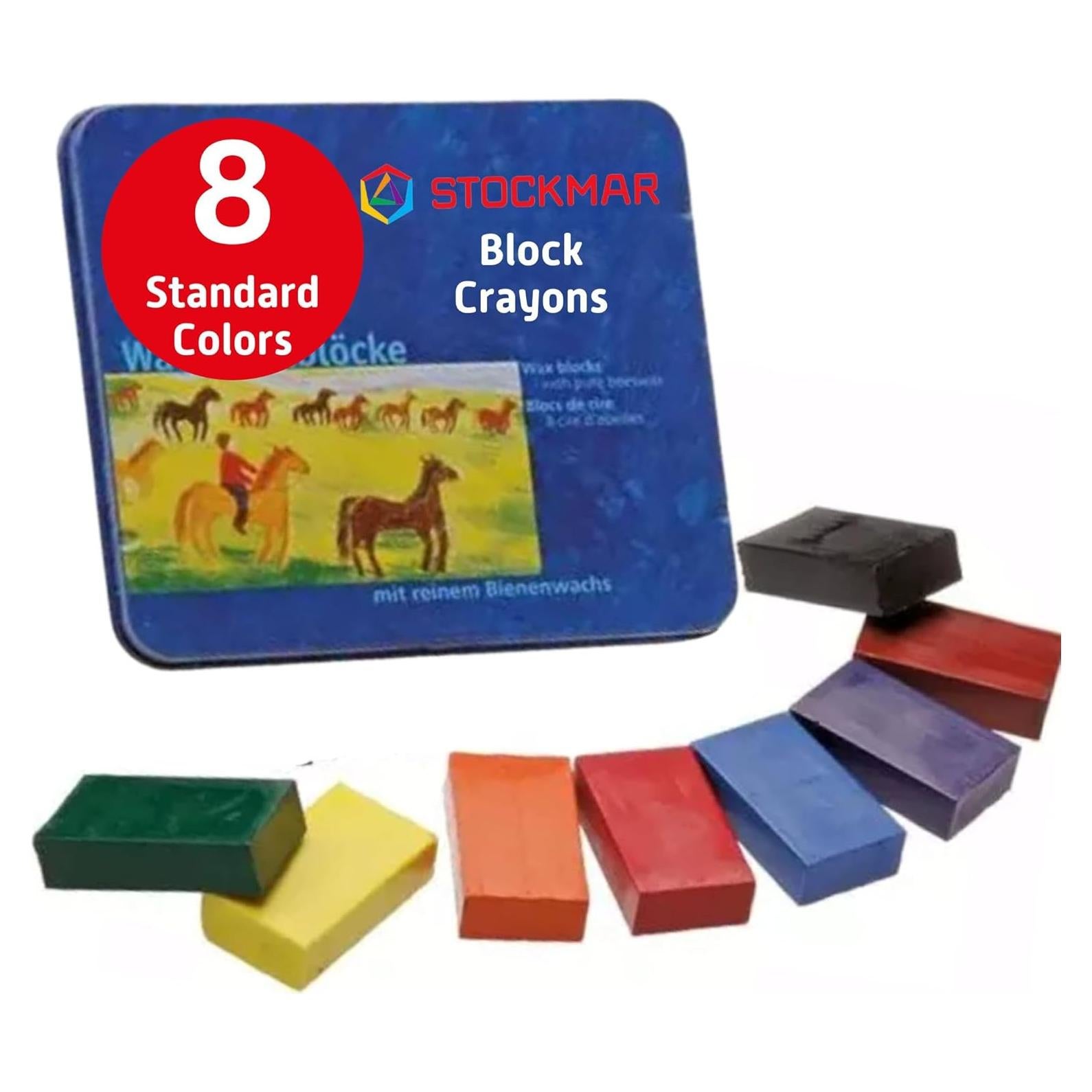 Bloques de Cera Stockmar 8 Piezas Impermeables en Lata