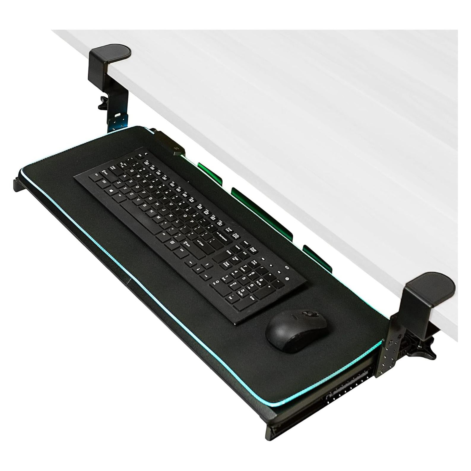 Bandeja de Teclado Ajustable VIVO MOUNT-KB05GP con RGB