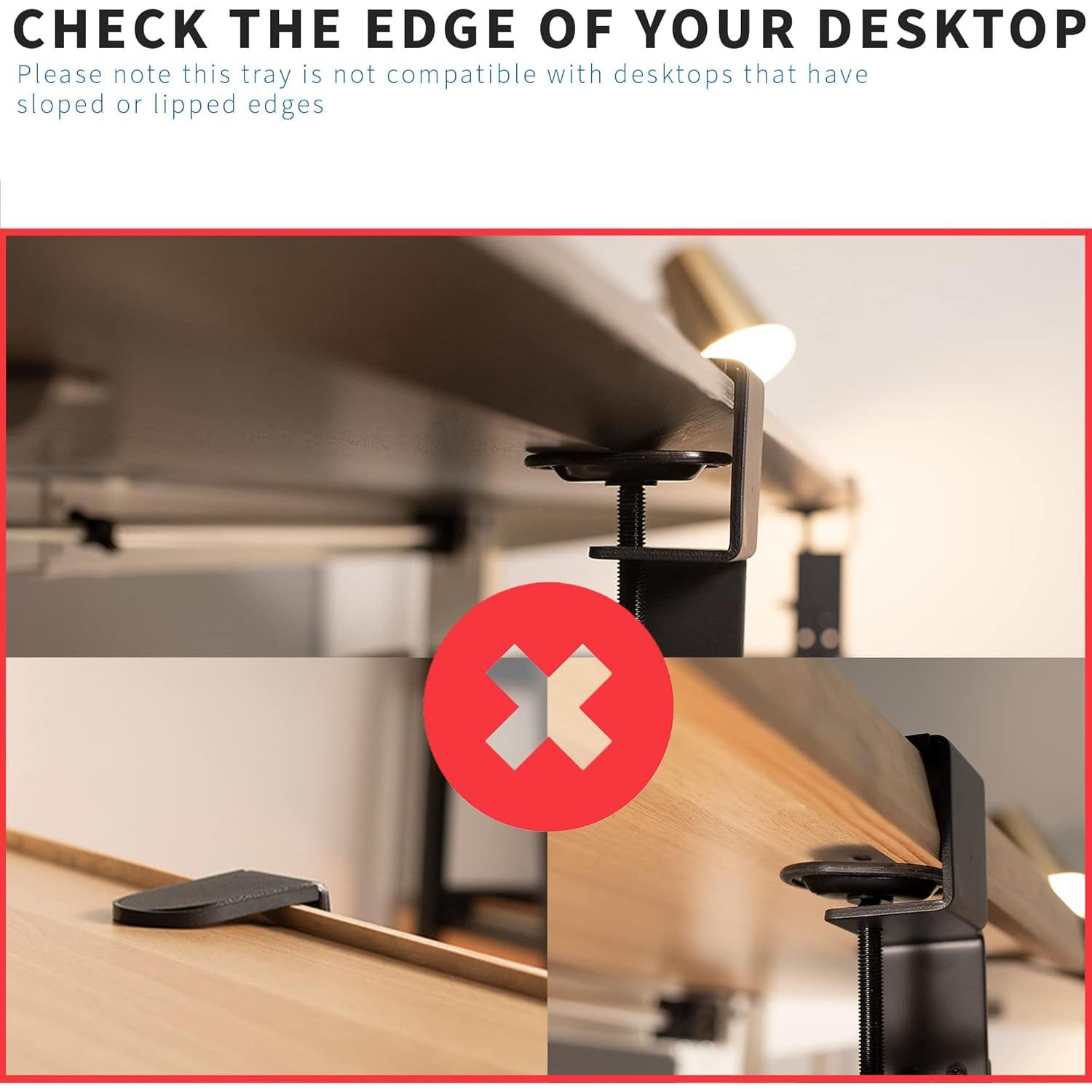 Bandeja de Teclado Ajustable VIVO MOUNT-KB05GP con RGB