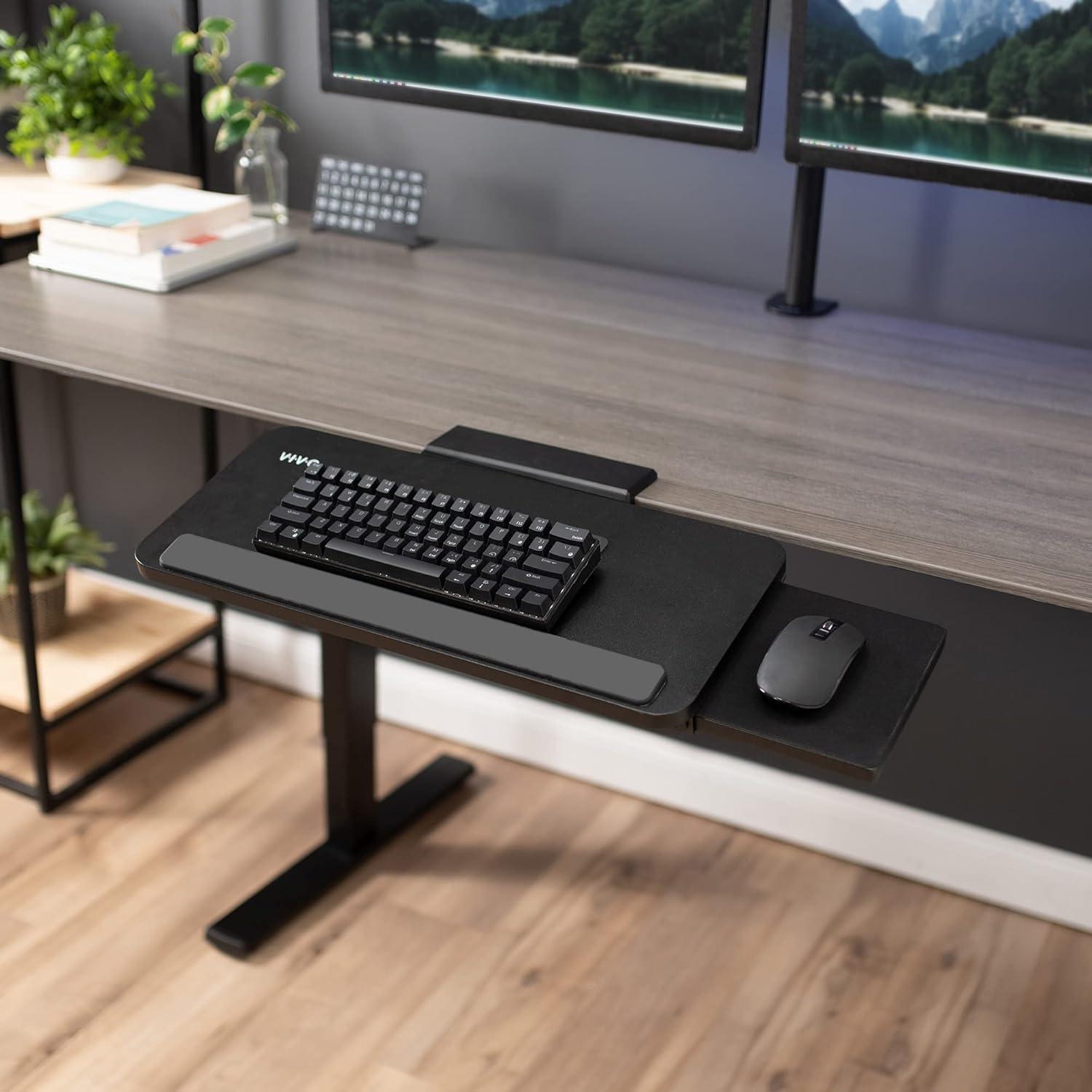 Bandeja de Teclado Ergonómica VIVO MOUNT-KB07B Negra