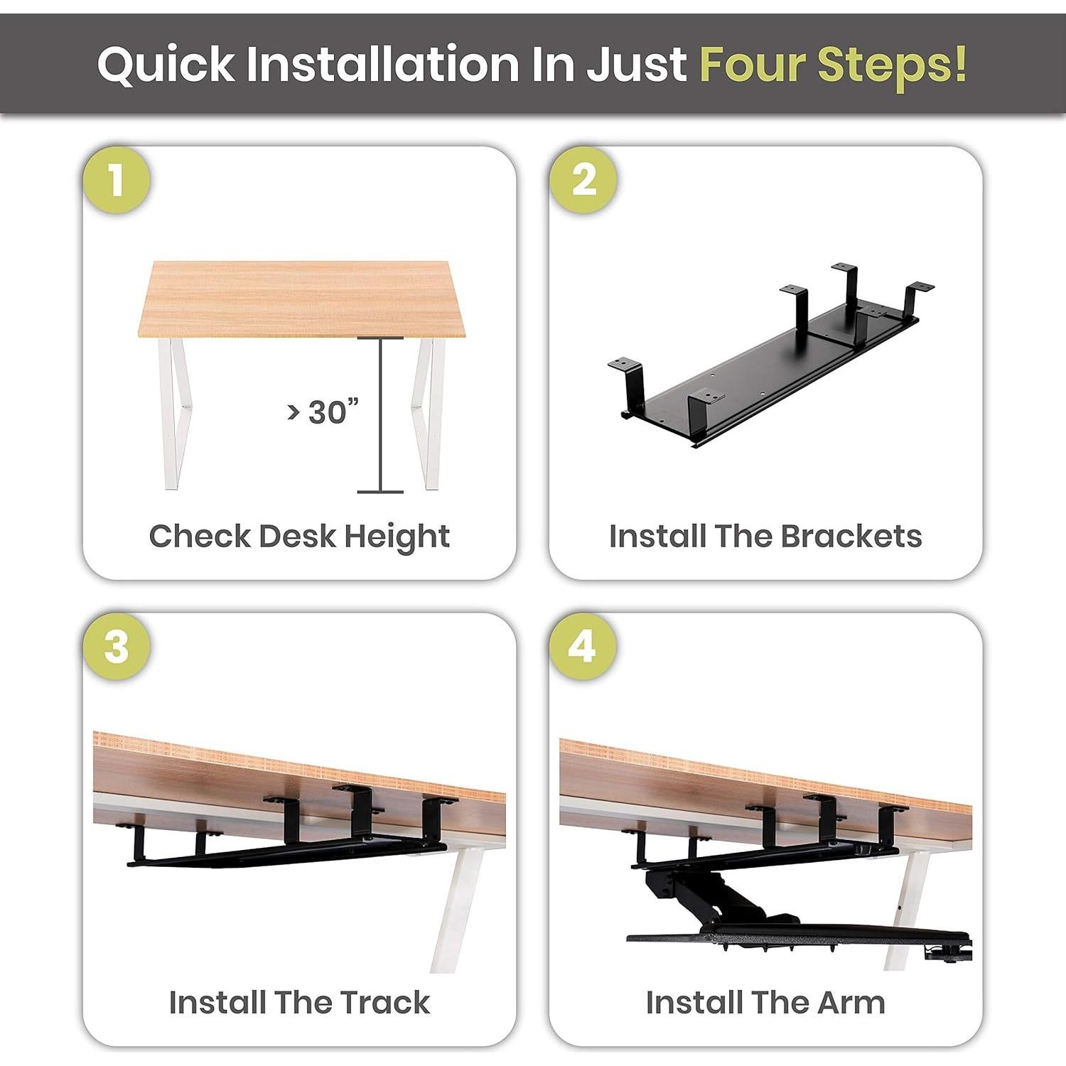 Kit de Elevación FERSGO para Bandeja de Teclado Ergonómico