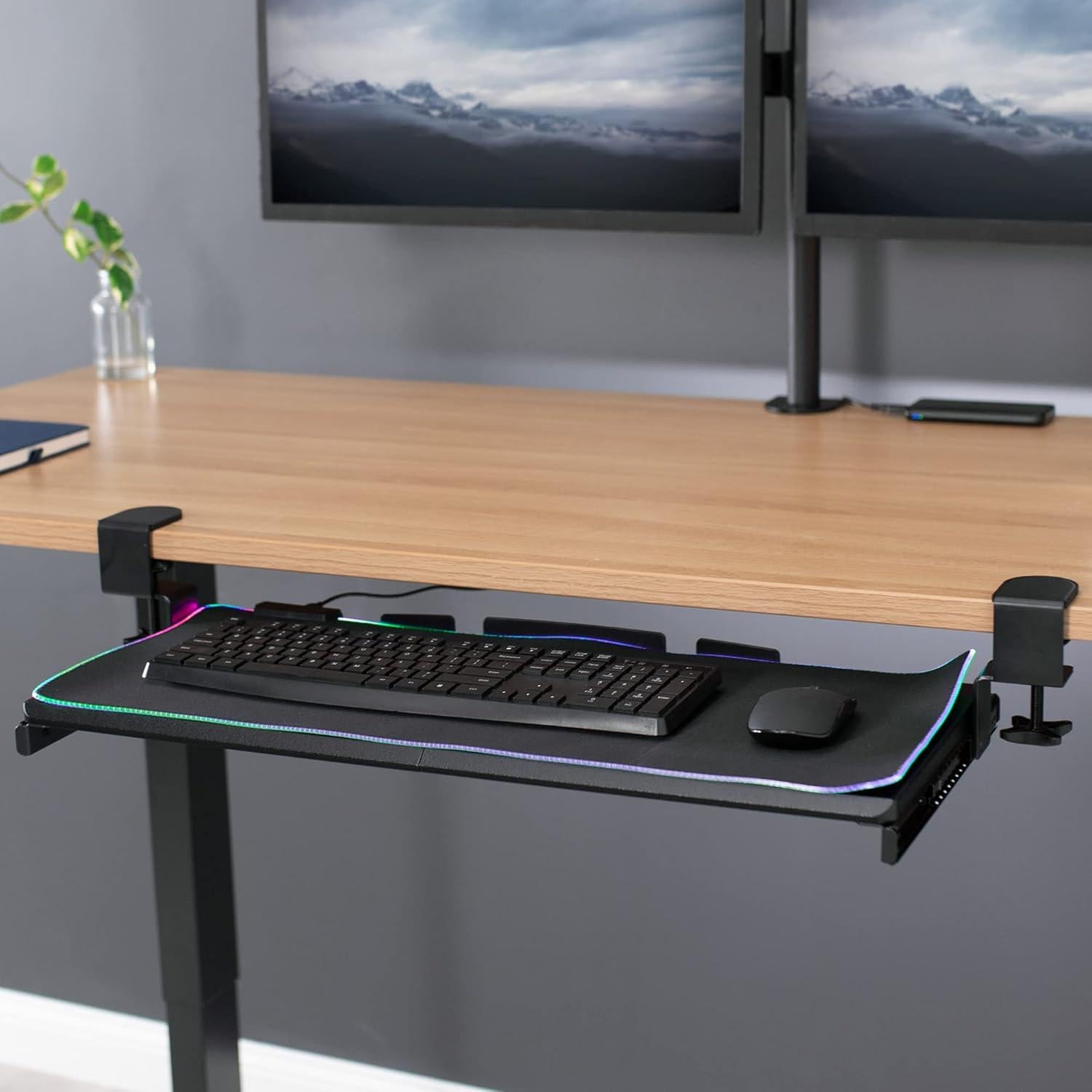 Bandeja para Teclado VIVO MOUNT-KB05P con Luz LED RGB