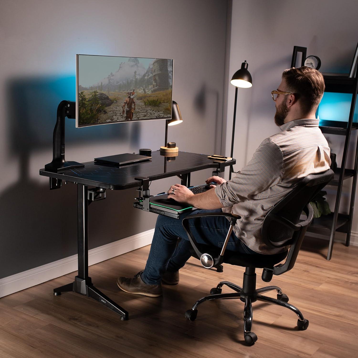 Bandeja para Teclado VIVO MOUNT-KB05P con Luz LED RGB