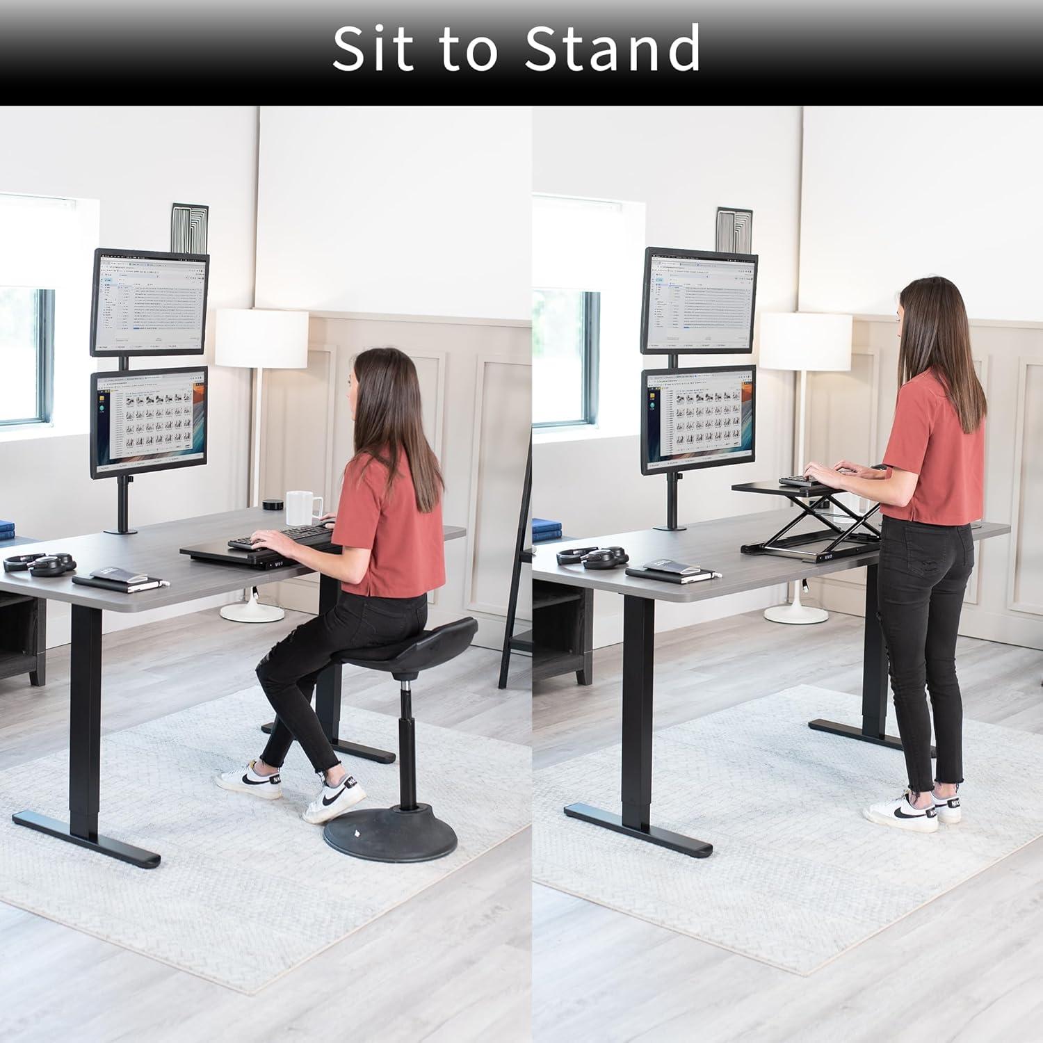 Elevador de Teclado Ergonómico VIVO 67.6x29 cm Ajustable 20.8-33 cm