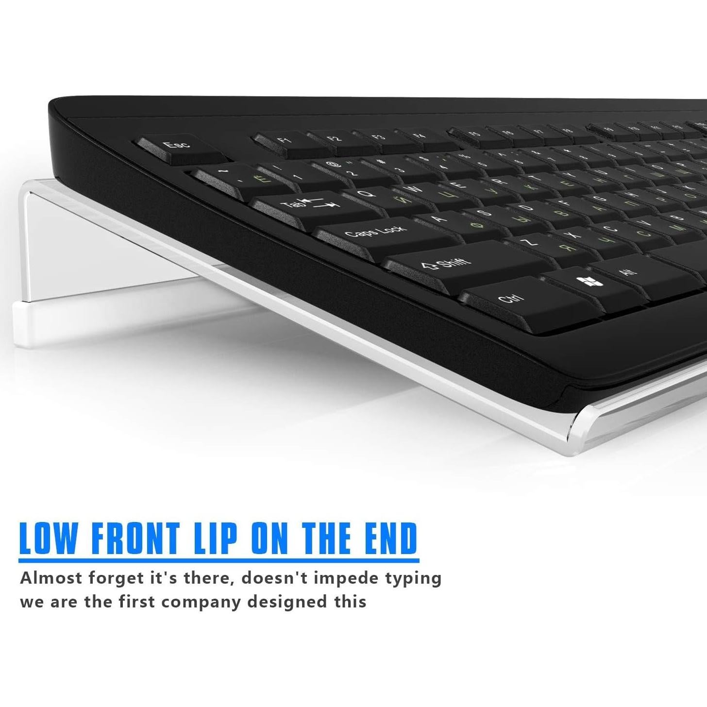 Soporte de Teclado Acrílico Transparente Richboom Inclinable