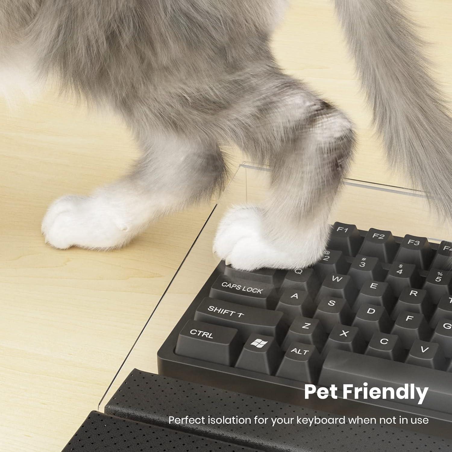 Soporte de Teclado Acrílico YILAXIA Inclinable 3 Niveles Ergonómico