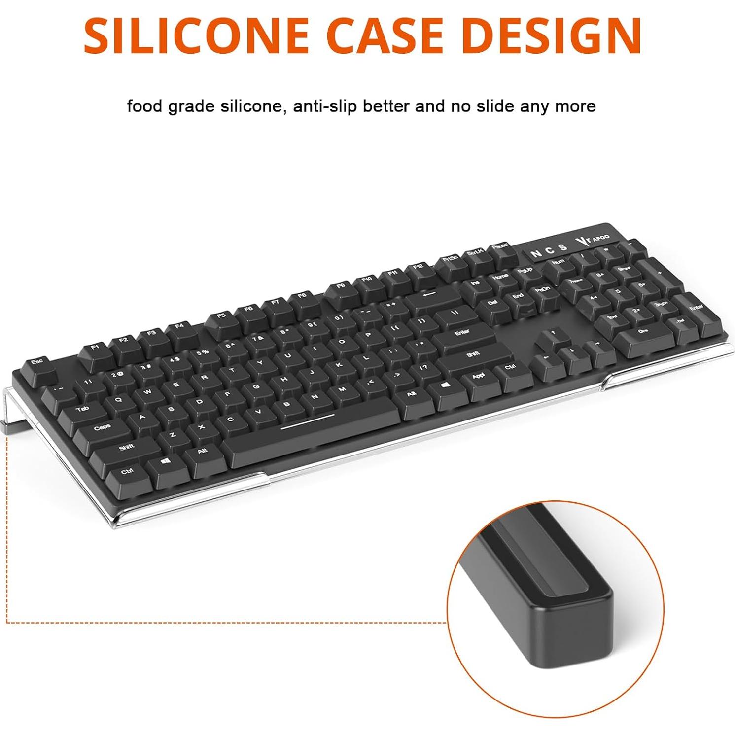 Soporte Elevador Ergonómico para Teclado Richboom Acrílico Transparente