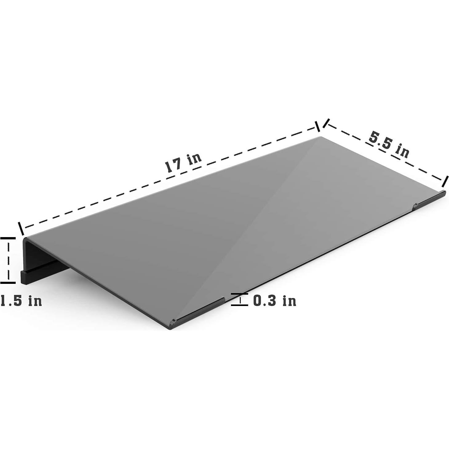 Soporte de Teclado Ergonómico KOTEMON Acrílico Negro 43.2x14cm