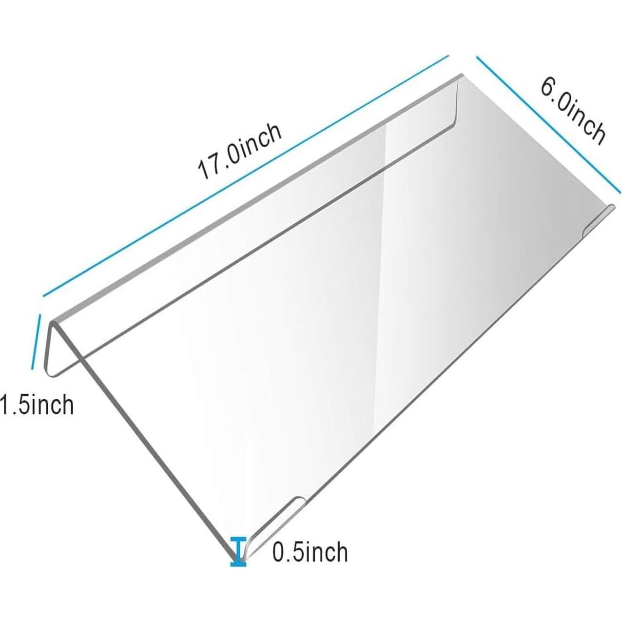Soporte de Teclado Ergonómico Acrílico Transparente VBQFDPH 43.2x15.2 cm