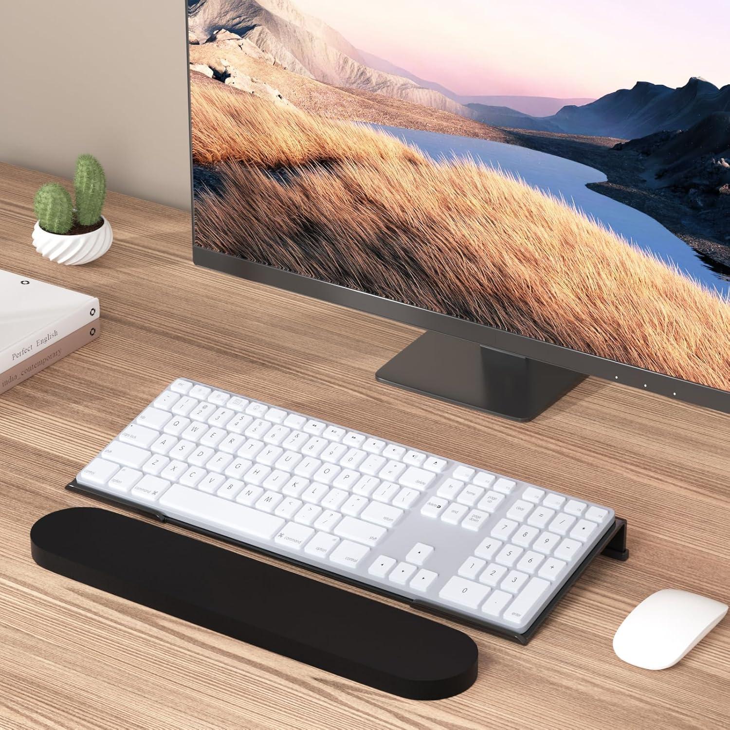 Soporte de Teclado Ergonómico KOTEMON 43.2 cm Acrílico Negro