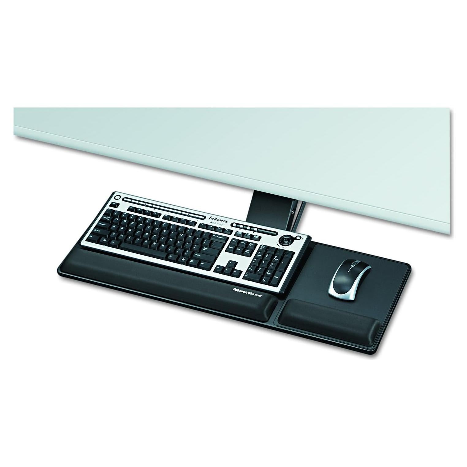Bandeja de teclado ajustable Fellowes Designer Suites negra