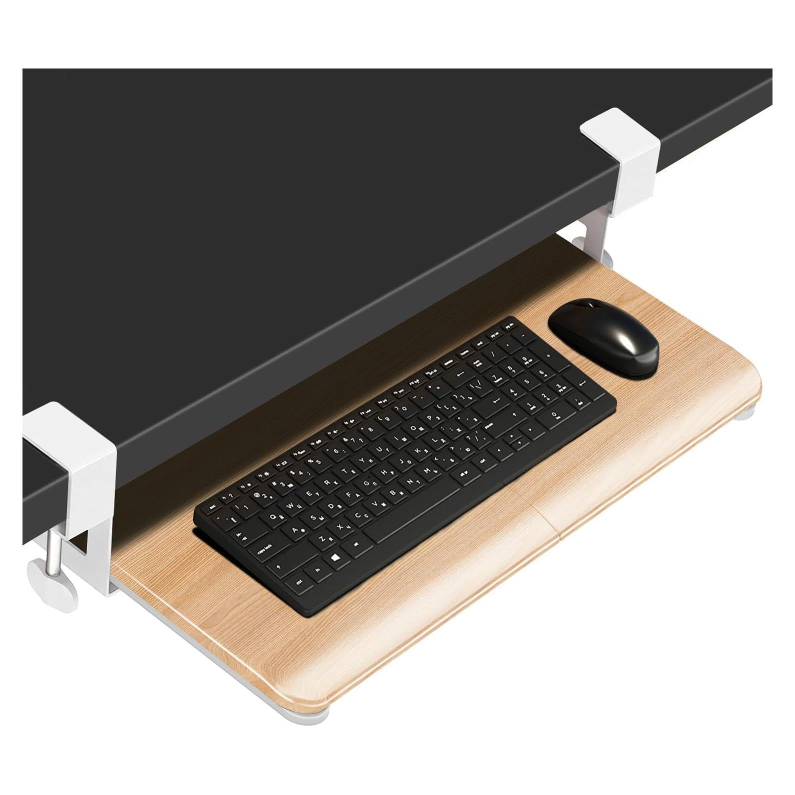 Bandeja de Teclado CALASK 65 cm con Montaje en C-Clip