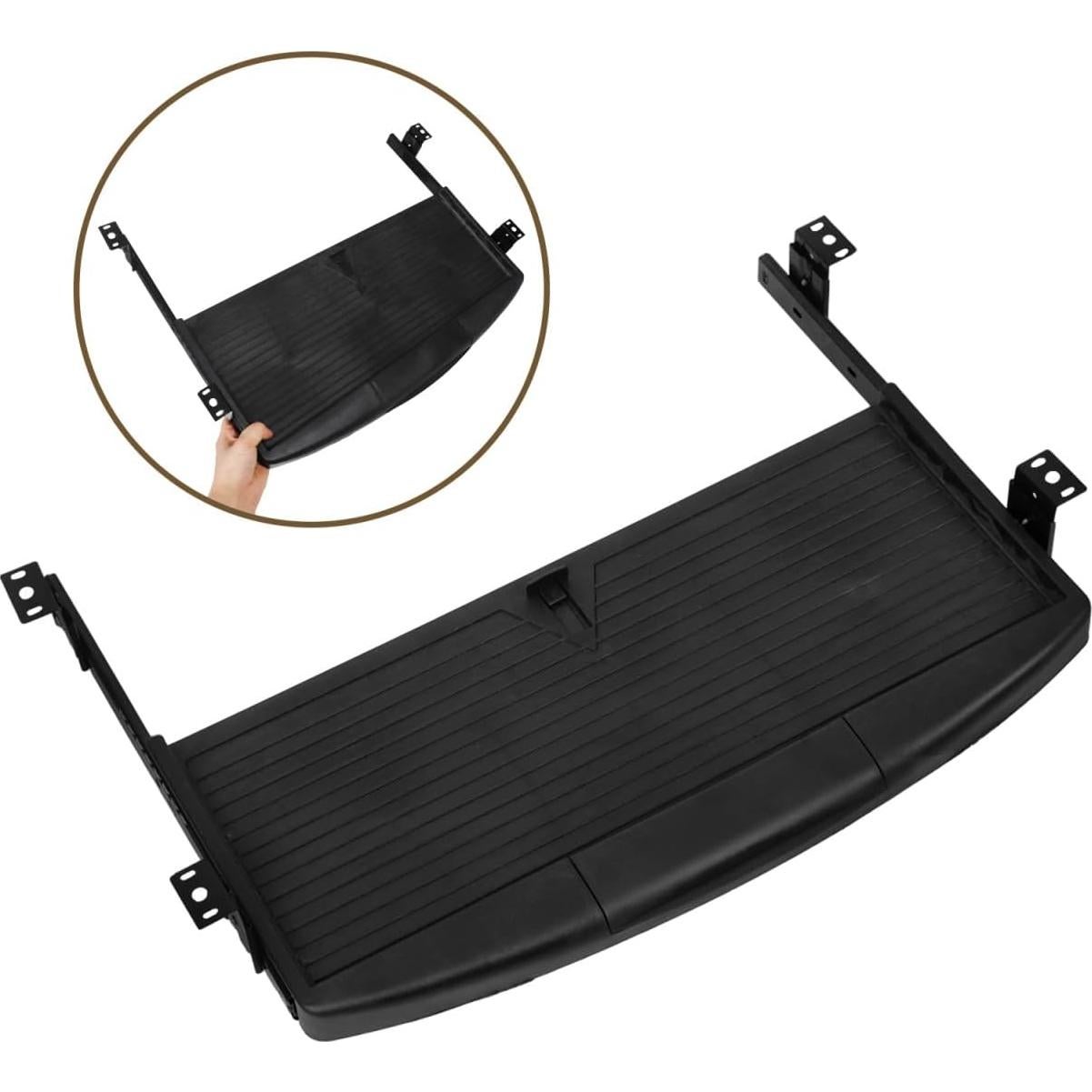 Bandeja para Teclado Ajustable DIYEAH Negra 53x25cm Ergonómica