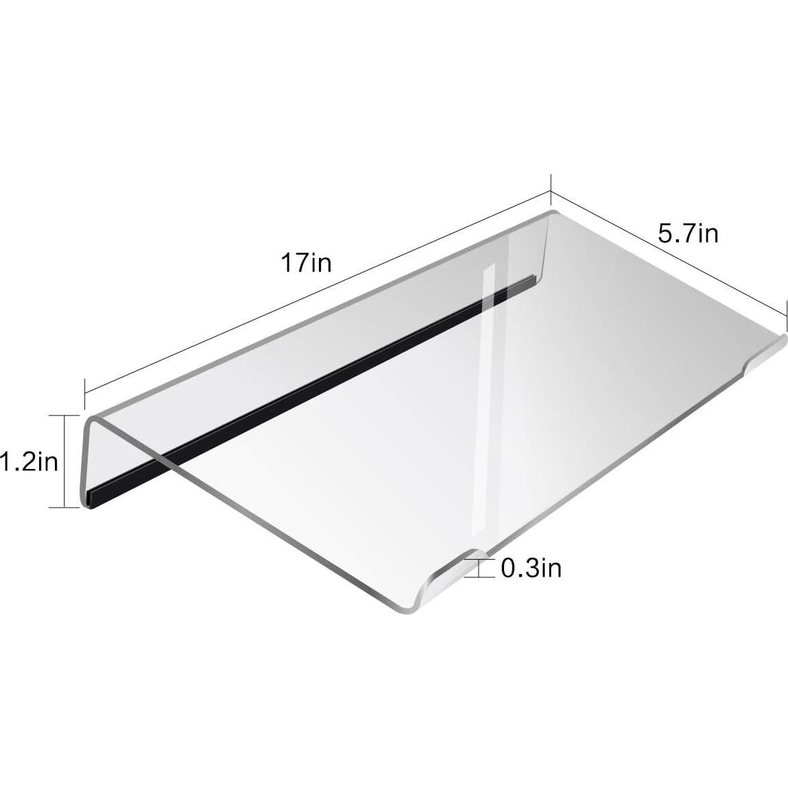 Soporte de Teclado Ergonómico Acrílico RuiZhi 43.18 cm Transparente