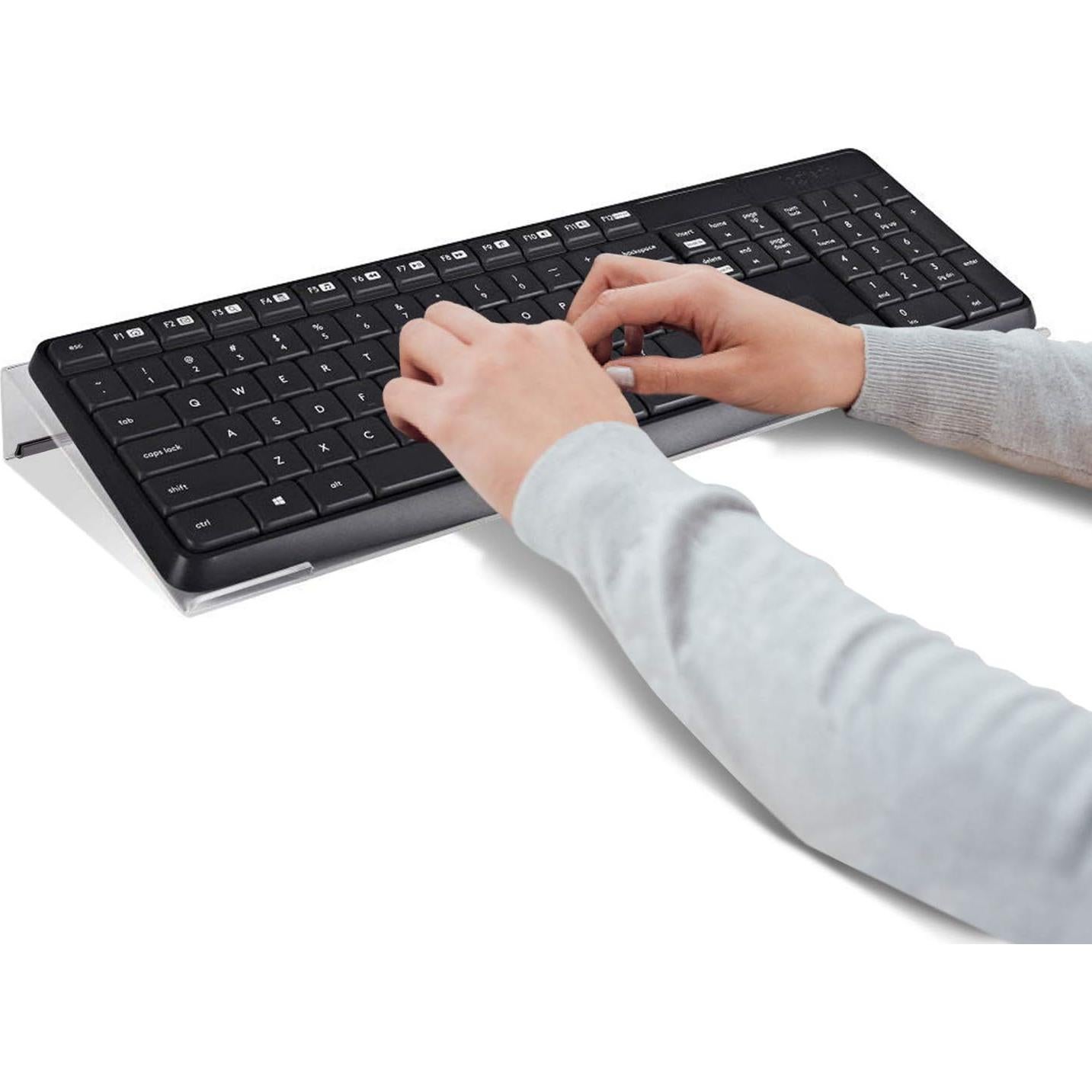 Soporte de Teclado Ergonómico Acrílico RuiZhi 43.18 cm Transparente