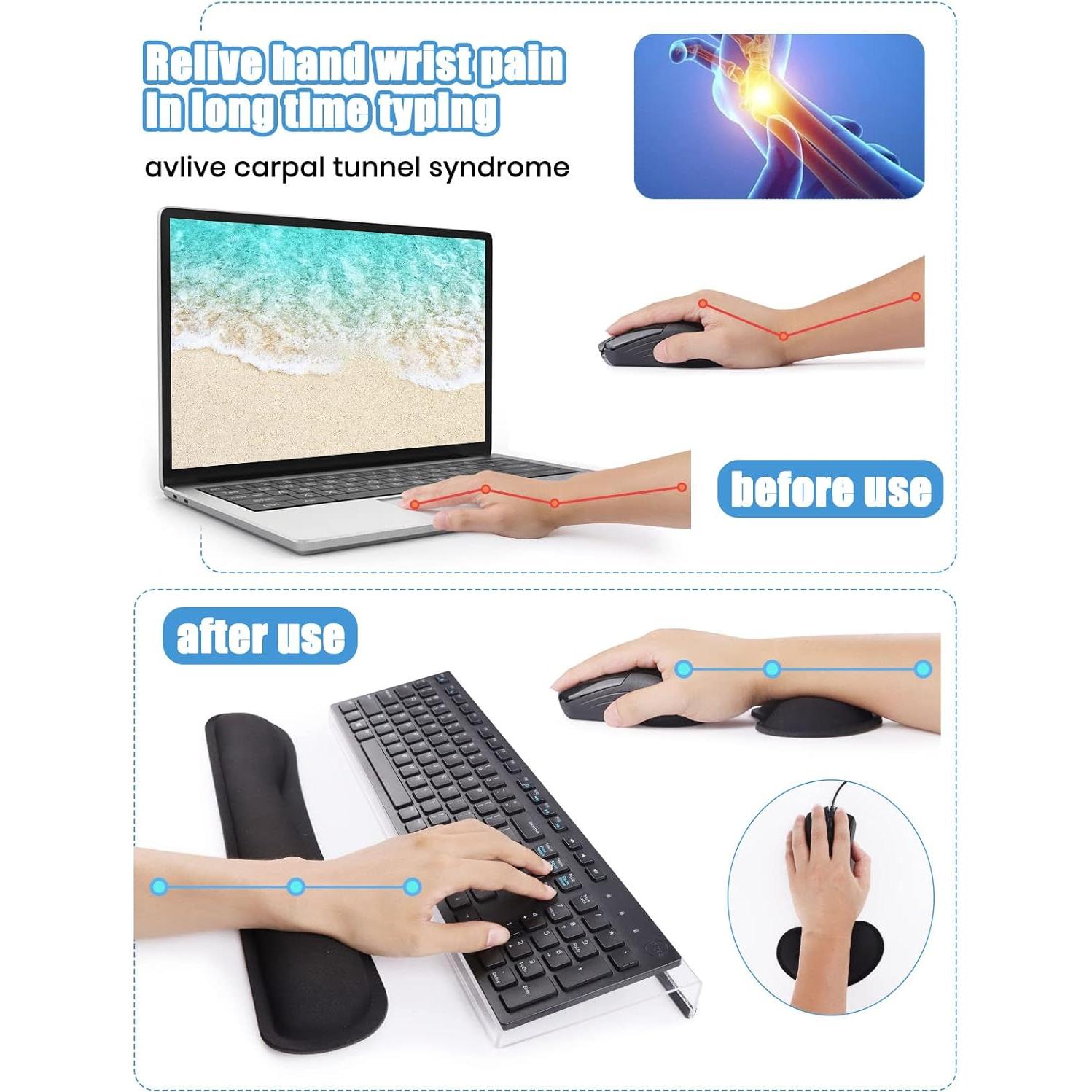 Soporte de Teclado Ergonómico Kalolary Acrílico Inclinado