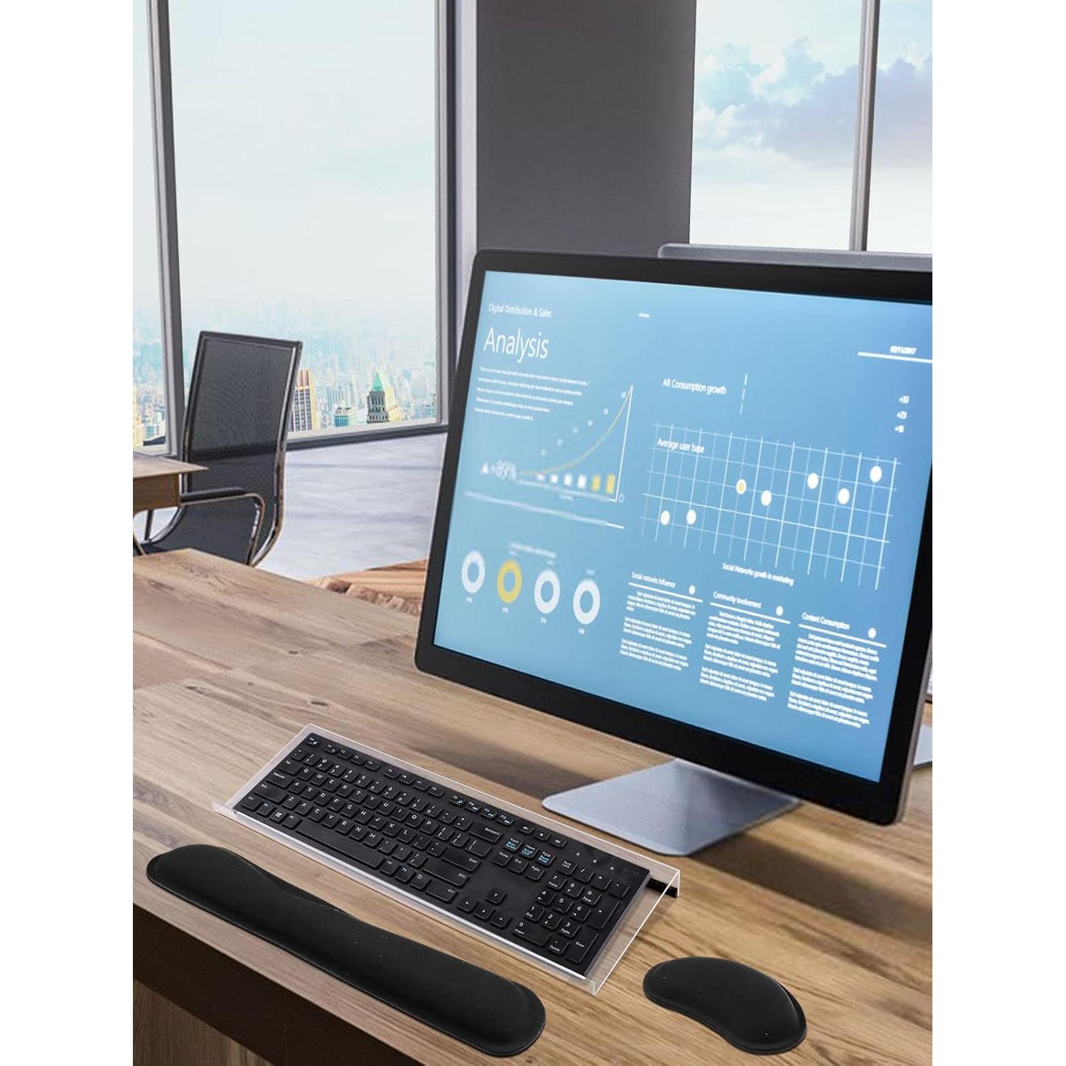 Soporte de Teclado Ergonómico Kalolary Acrílico Inclinado