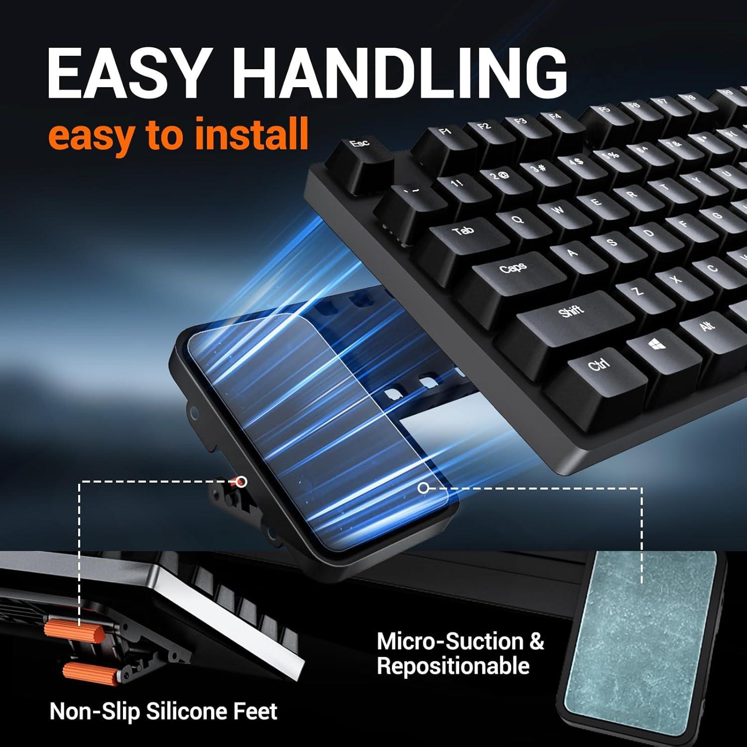 Soporte Ergonómico para Teclado HONKID Ajustable Negro