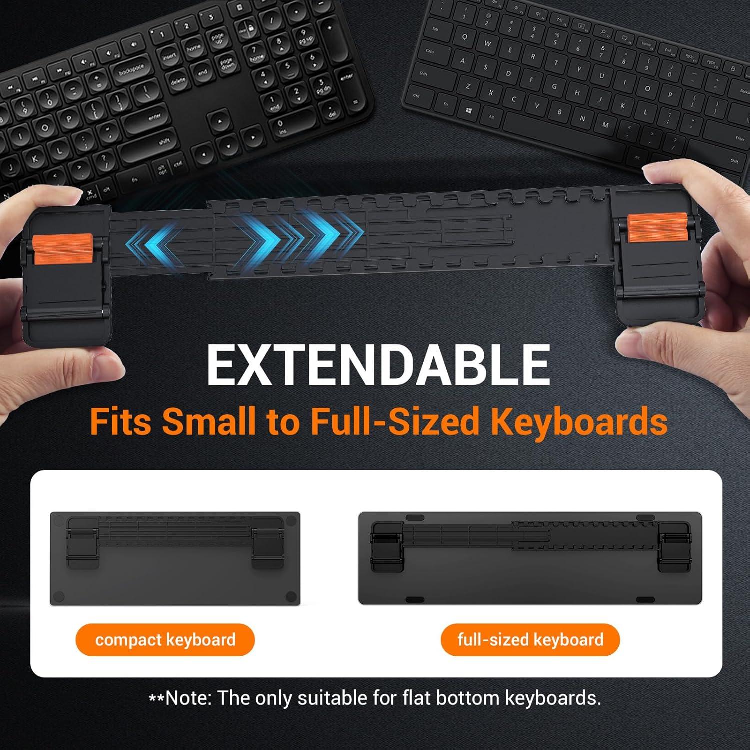 Soporte Ergonómico para Teclado HONKID Ajustable Negro