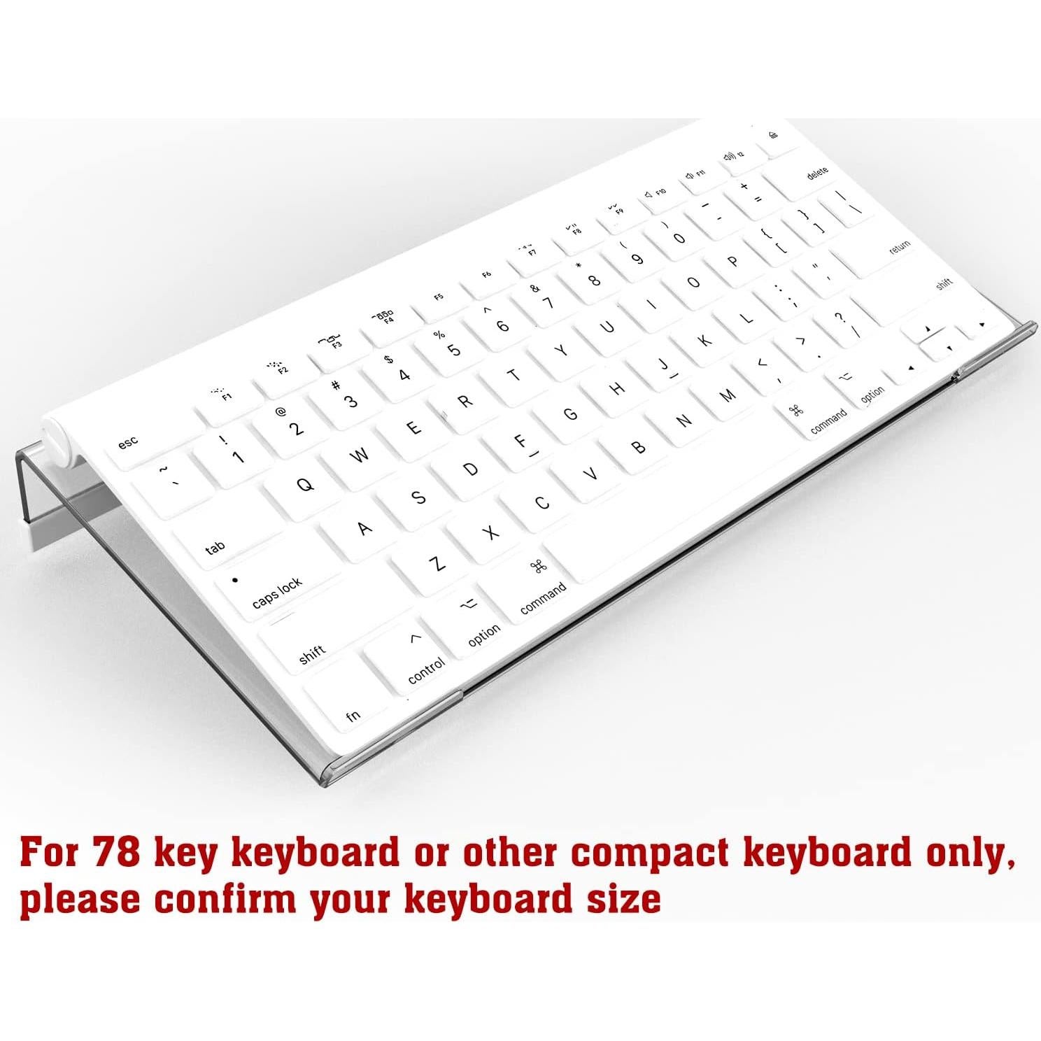 Soporte de teclado compacto A-Lighting KS-Small-Clear 30x13 cm