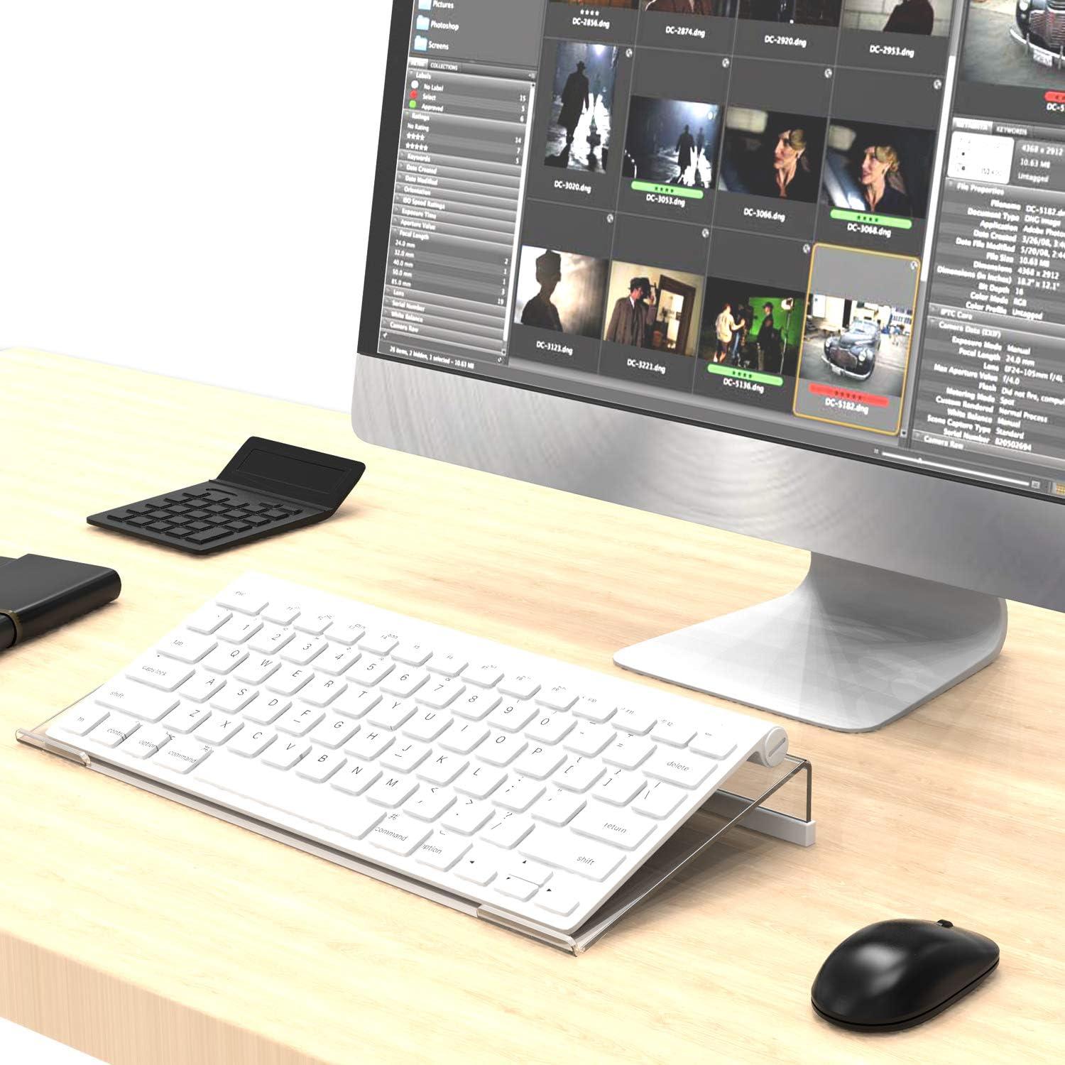 Soporte de teclado compacto A-Lighting KS-Small-Clear 30x13 cm