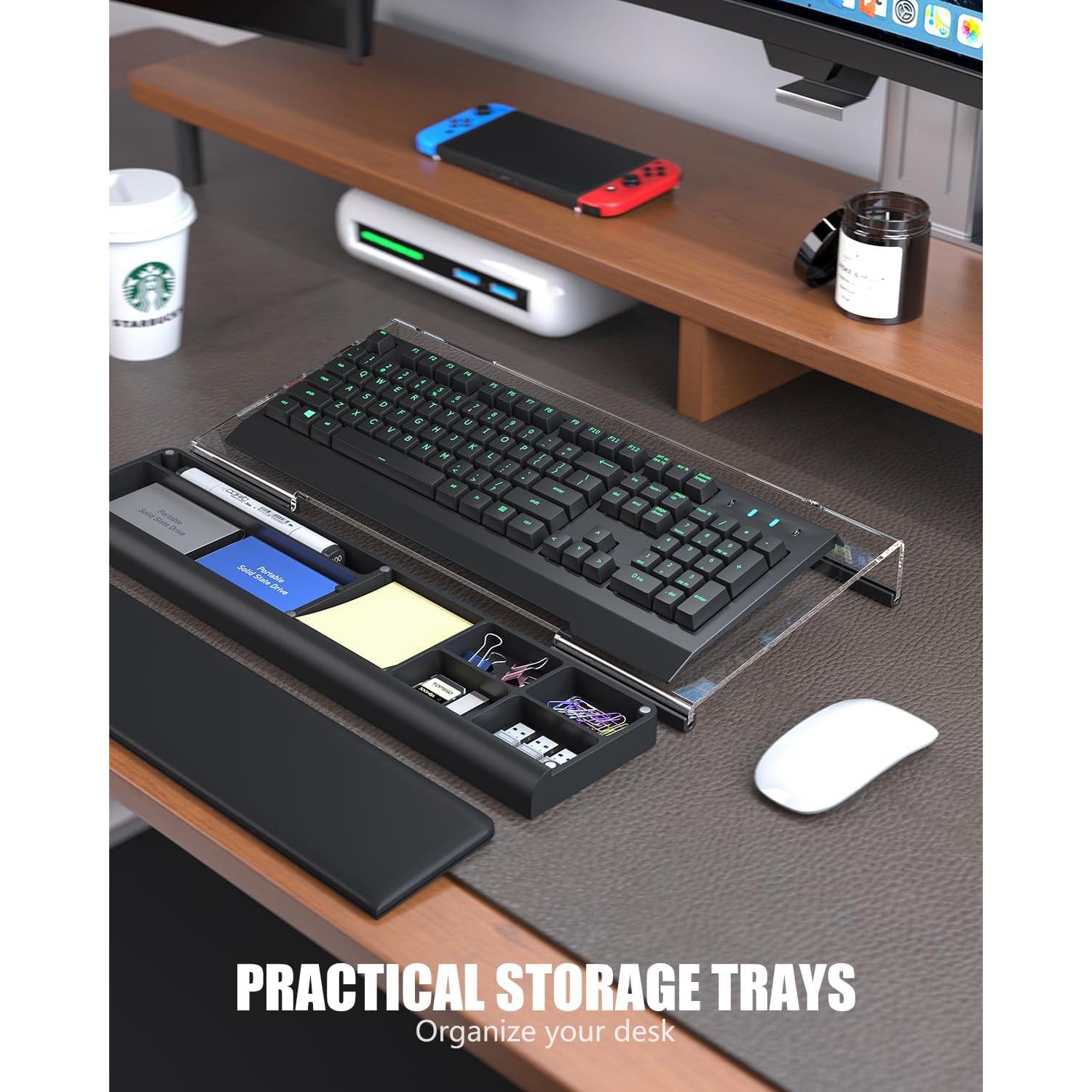 Soporte Ergonómico para Teclado HUICHANMI con Reposamuñecas