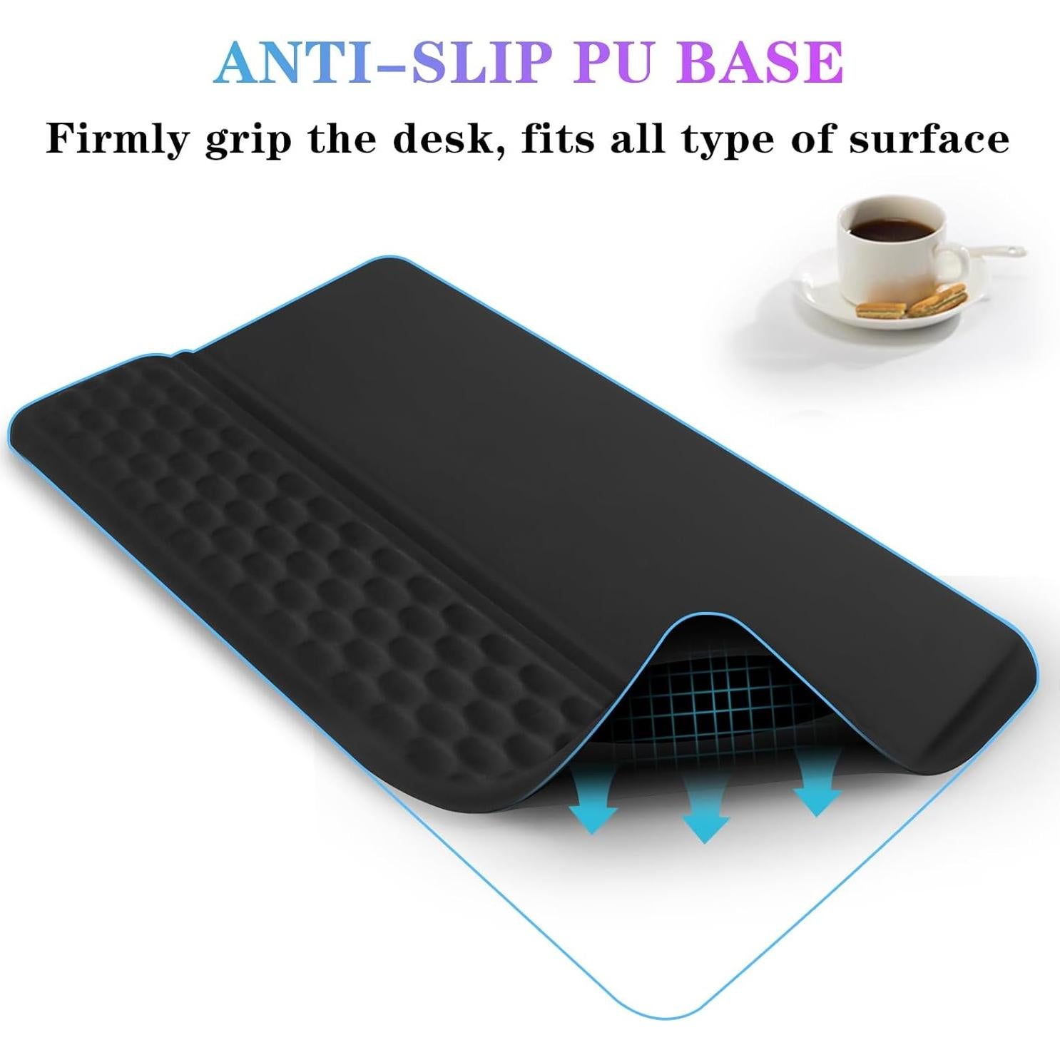 Soporte de Teclado Ergonómico CFHYZAZNCL con Almohadilla Negra