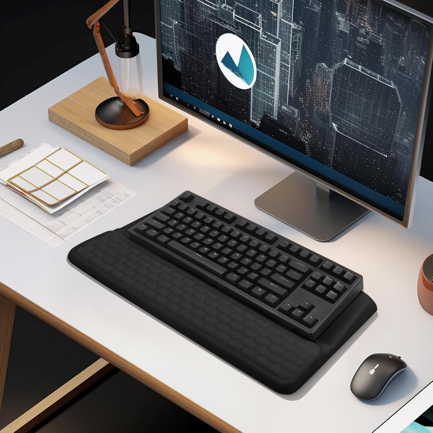 Soporte de Teclado Ergonómico CFHYZAZNCL con Almohadilla Negra