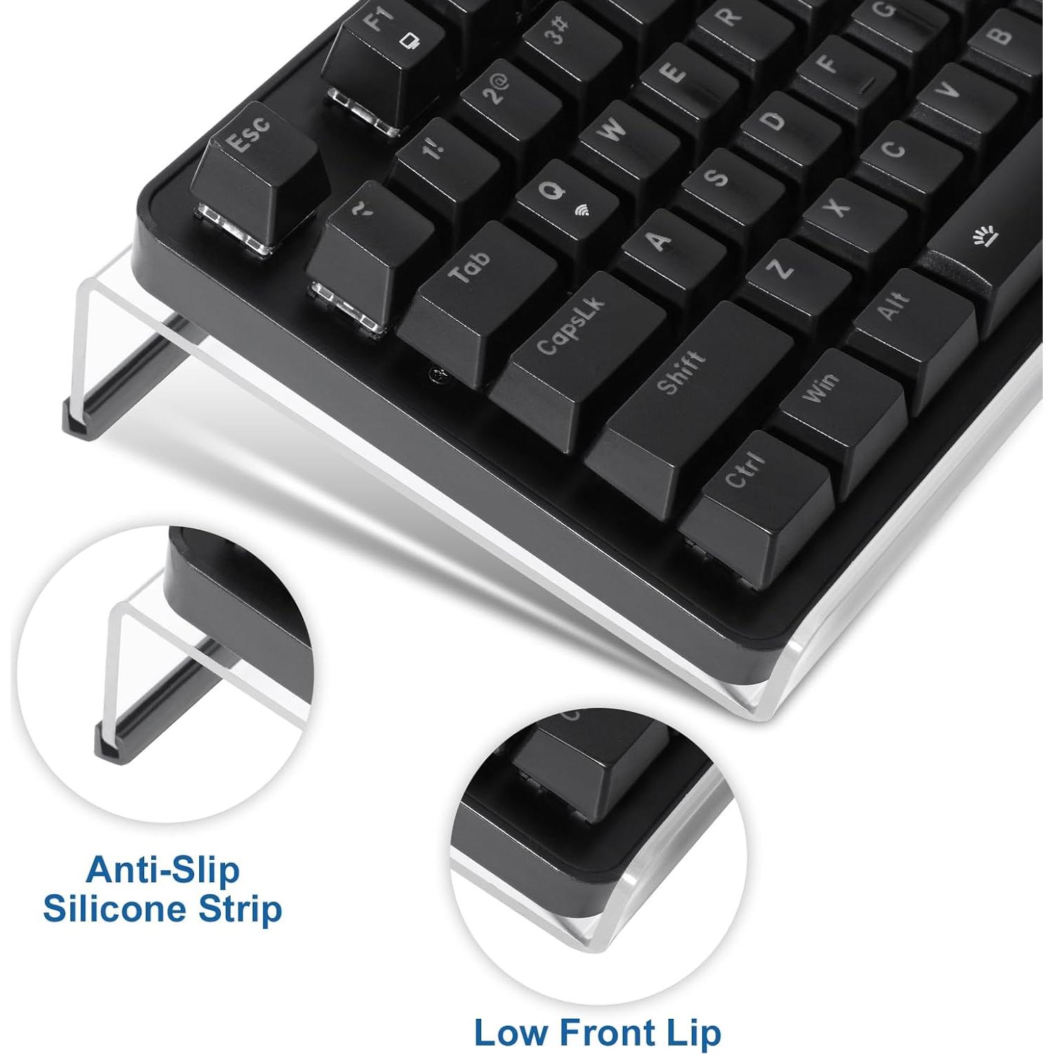 Soporte de Teclado Ergonómico Sushret 3-en-1 con Reposamuñecas