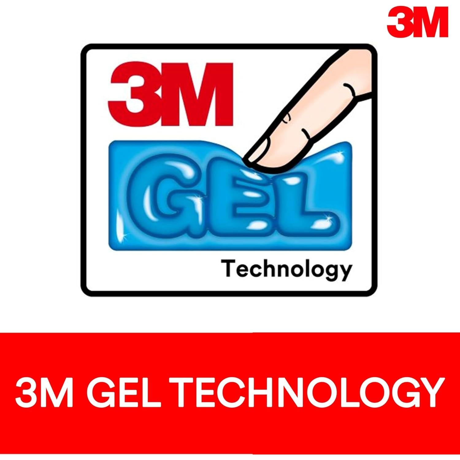 Reposa Muñecas de Gel 3M WR422LE Ergonómico 65x27cm Negro