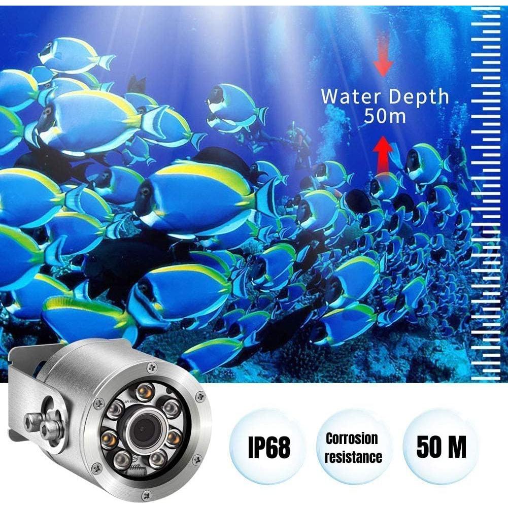 Cámara Submarina Barlus 5MP IP68 con Luz y Cable 9.75m