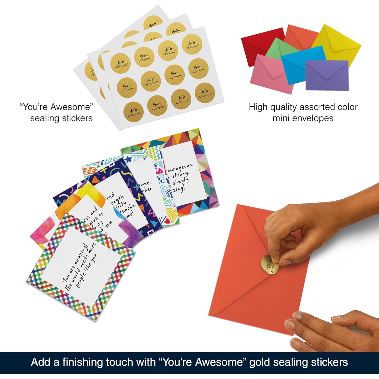 60 Tarjetas Inspiracionales Dessie con Sobres Eres Asombroso