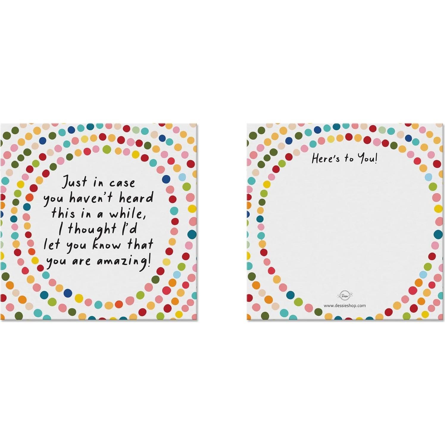 60 Tarjetas Inspiracionales Dessie con Sobres Eres Asombroso