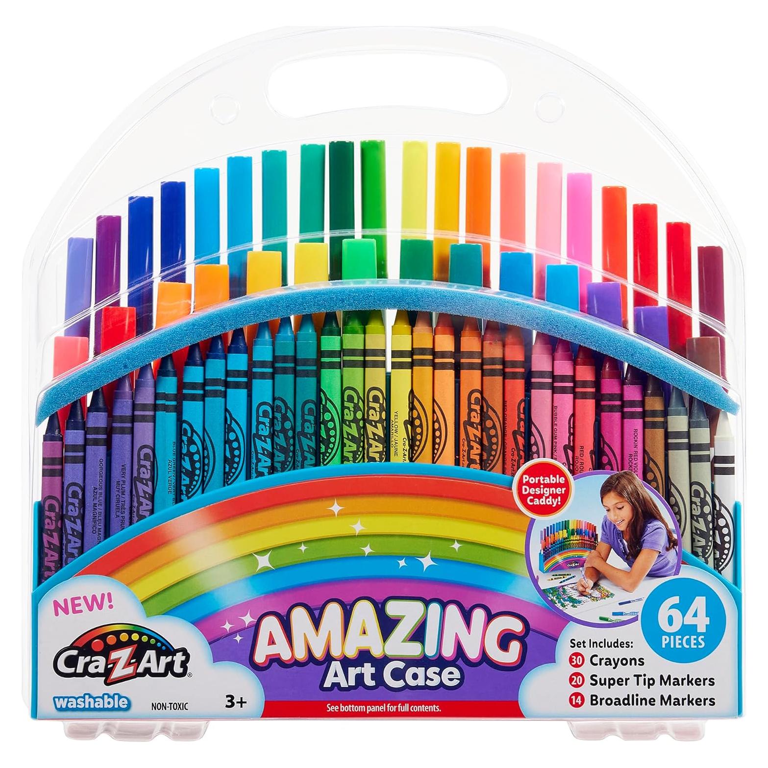 Estuche de Arte Cra-Z-Art 64 Piezas Crayones y Marcadores