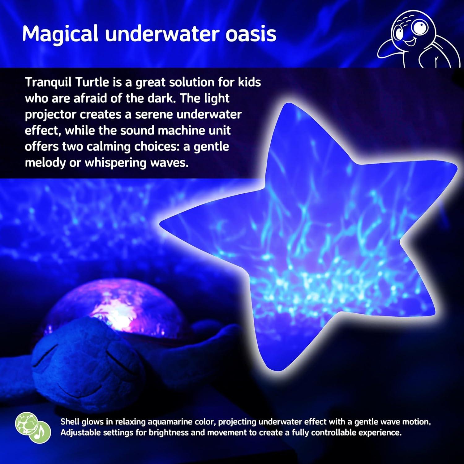 Proyector de Luz Nocturna Tortuga Tranquila Cloud b Rosa