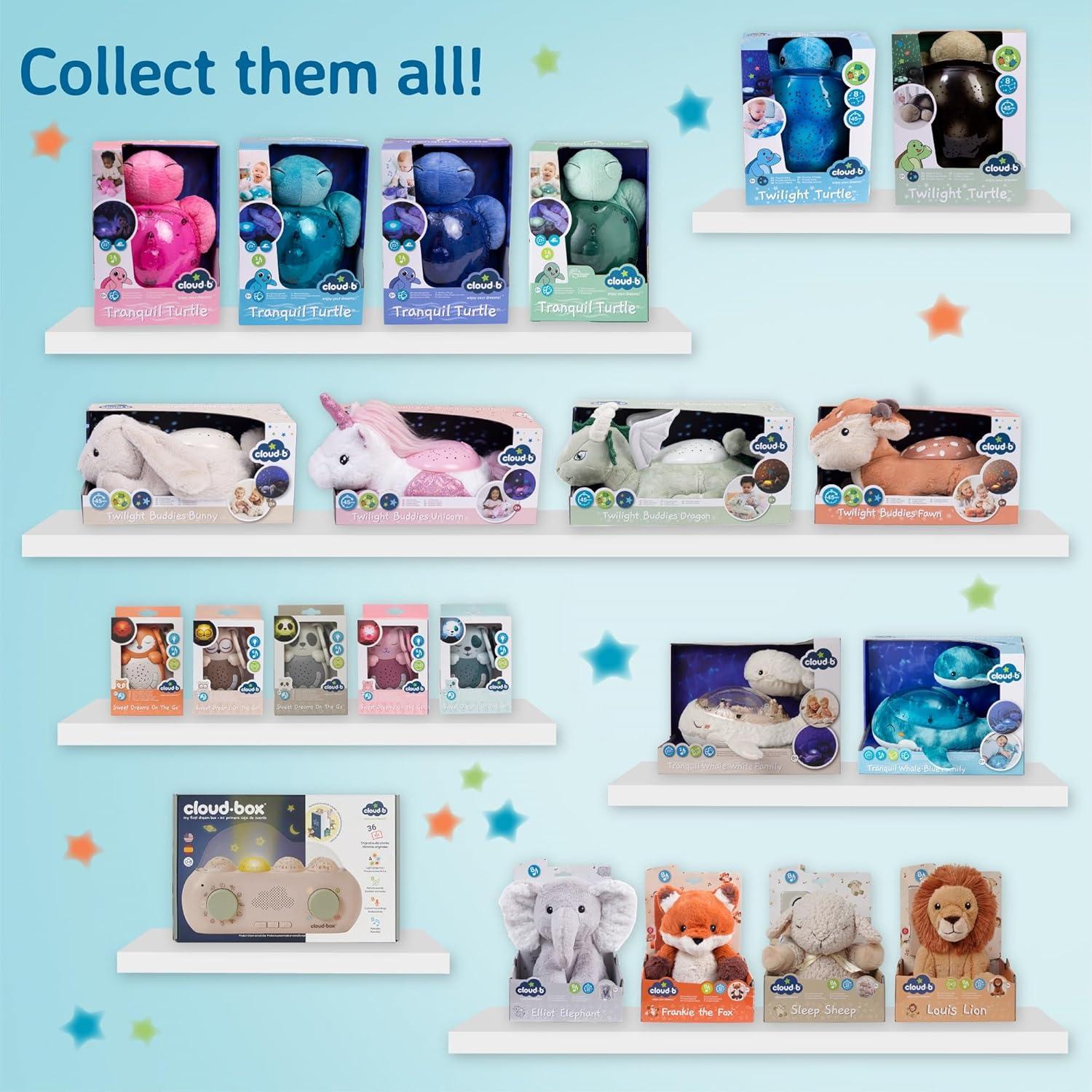 Proyector de Luz Nocturna Tortuga Tranquila Cloud b Rosa