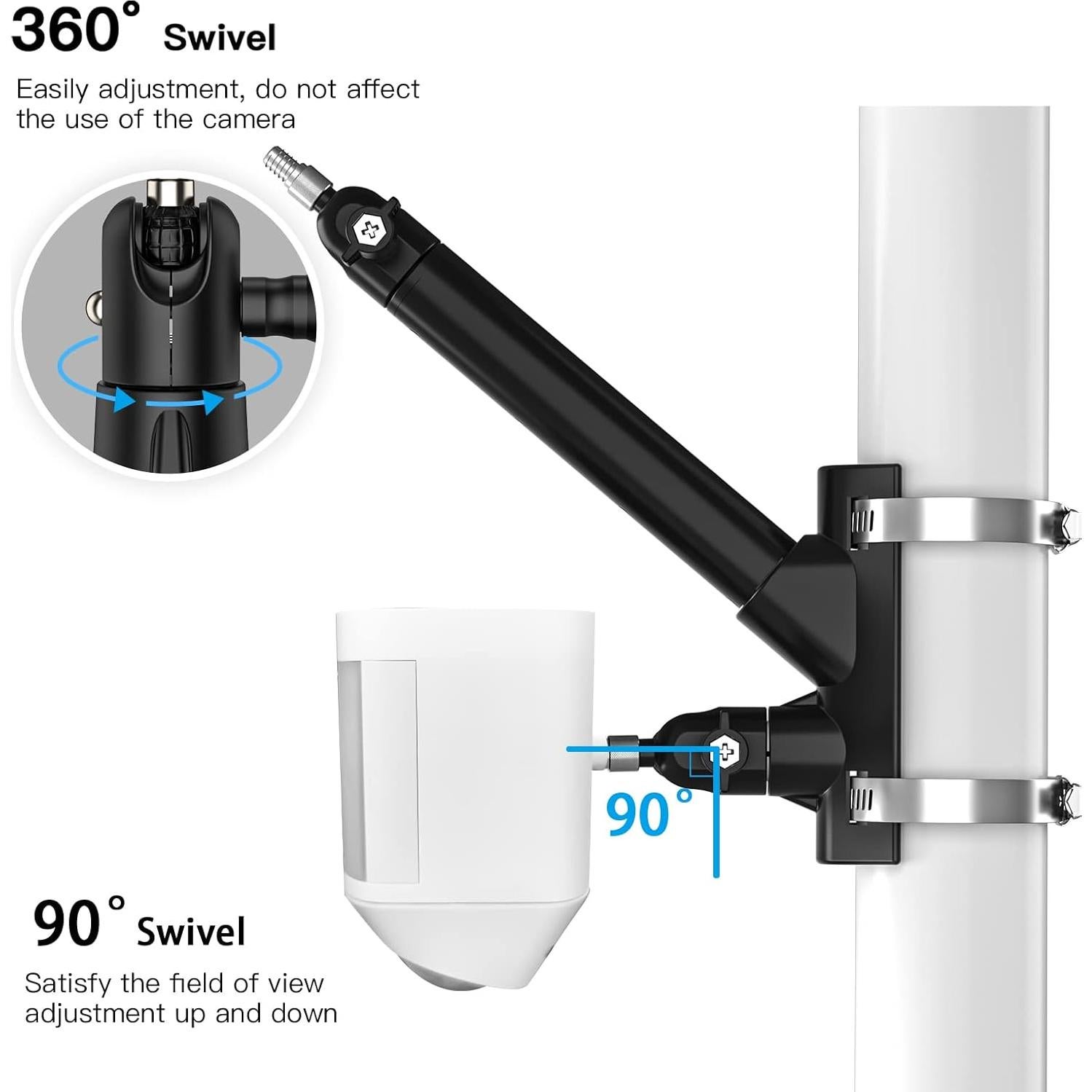 Soporte de Montaje en Poste HOLACA para Ring y Spotlight Cam